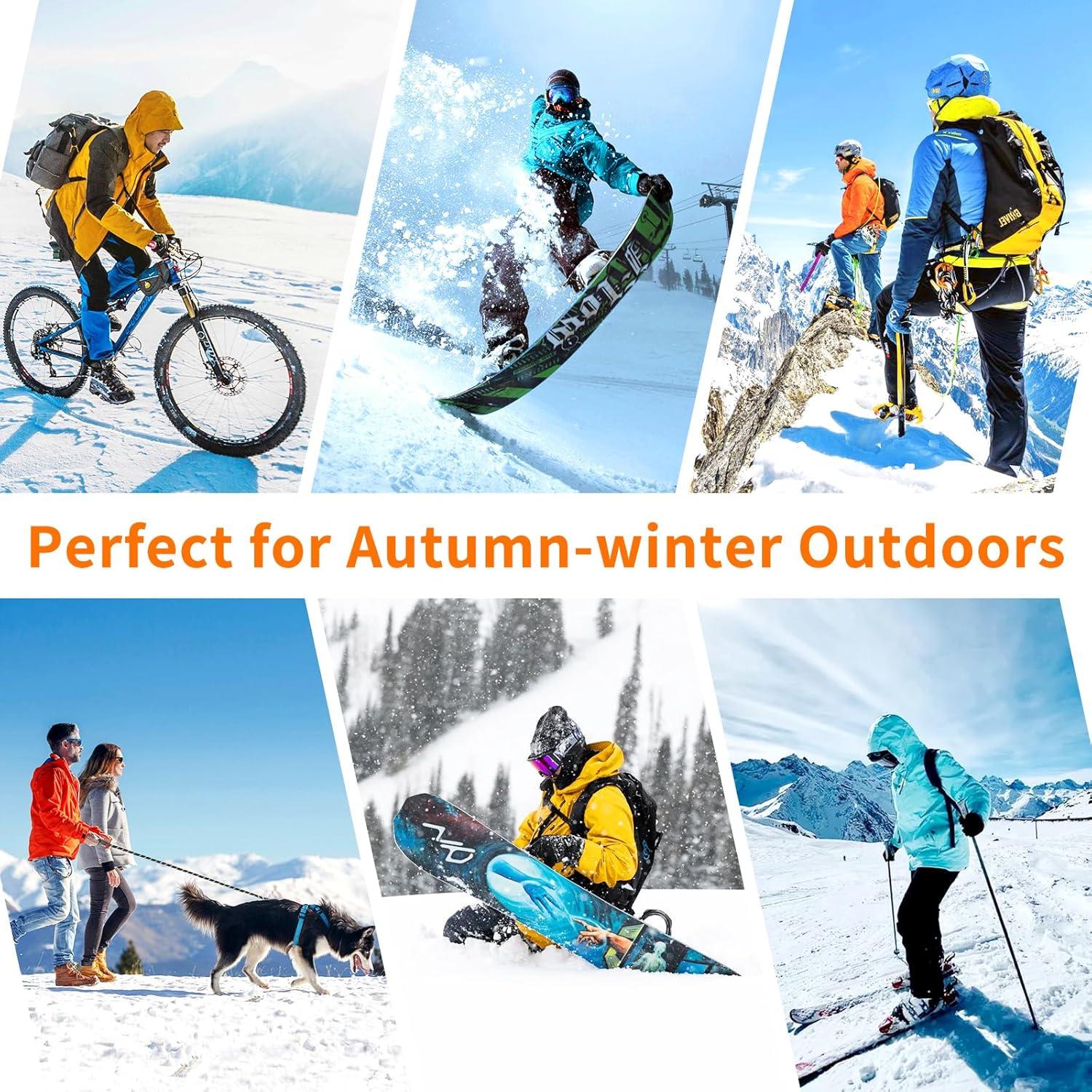 Mascarilla de Esquí Joyoldelf Balaclava Invierno Unisex Rojo