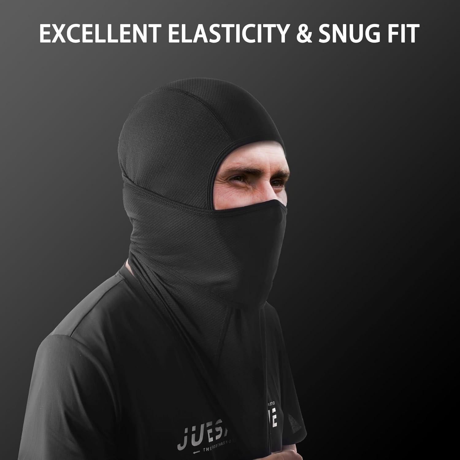 Balaclava Omenex Negra 2 Piezas Transpirable UPF50 para Esquí