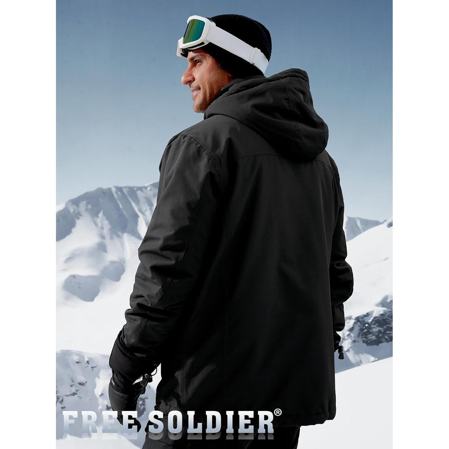 Chaqueta de Esquí Impermeable Free Soldier para Hombres XL