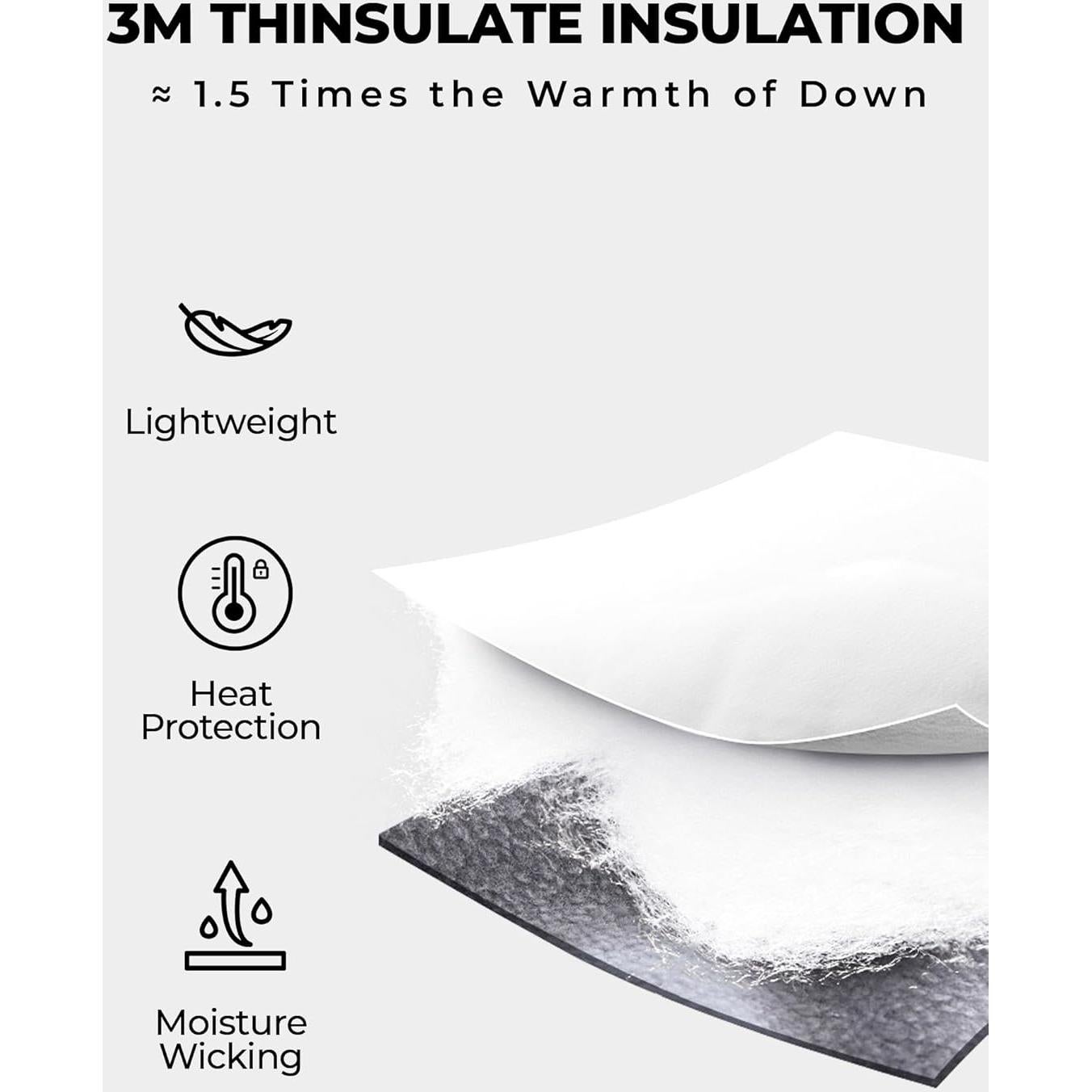 Bufanda Calentada ORORO Unisex Rosa con Batería 7.4V