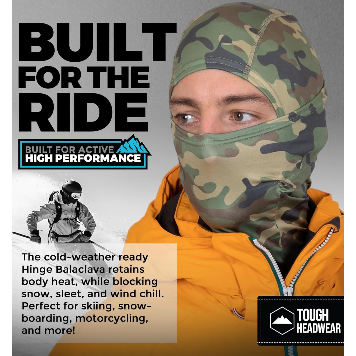 Pasamontañas Negro SP - Máscara Facial Unisex para Esquí