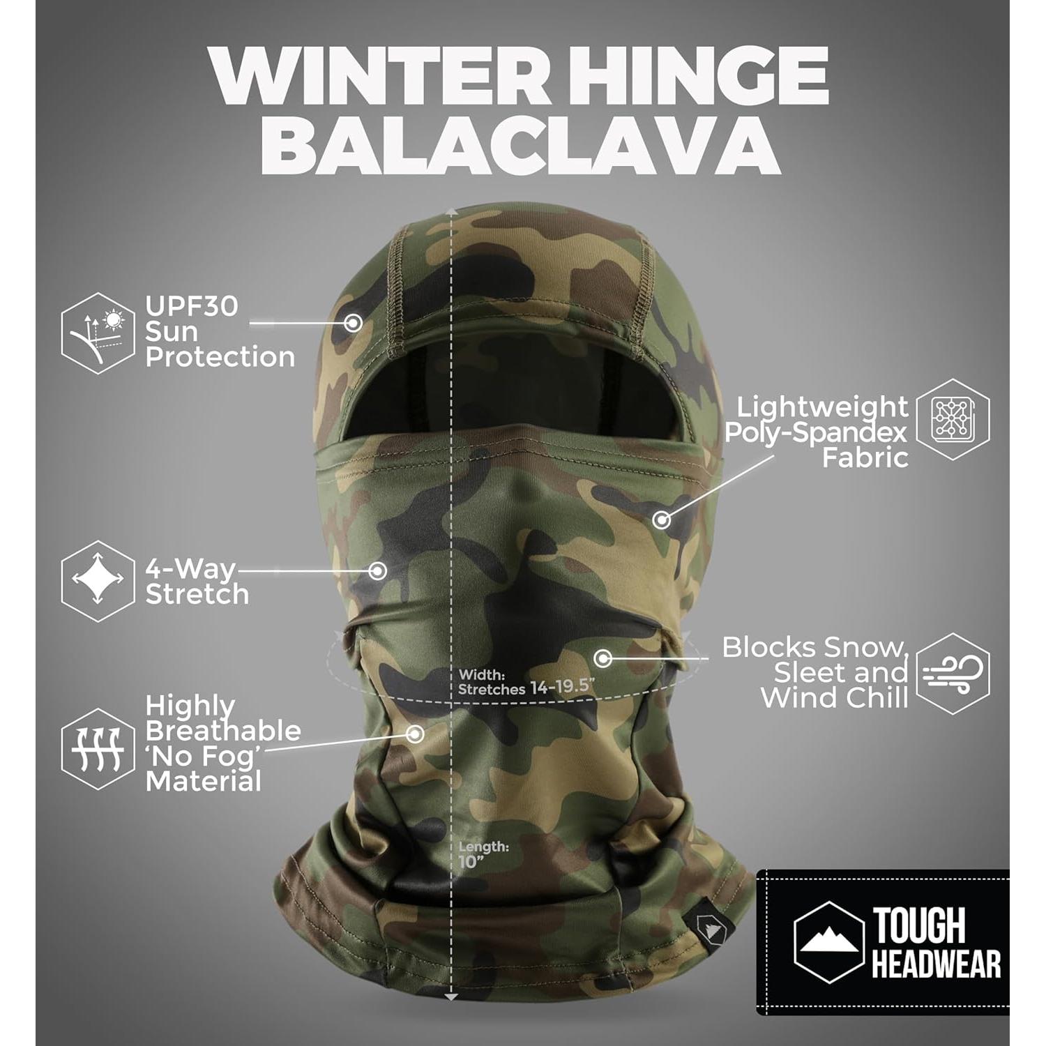 Pasamontañas Negro SP - Máscara Facial Unisex para Esquí