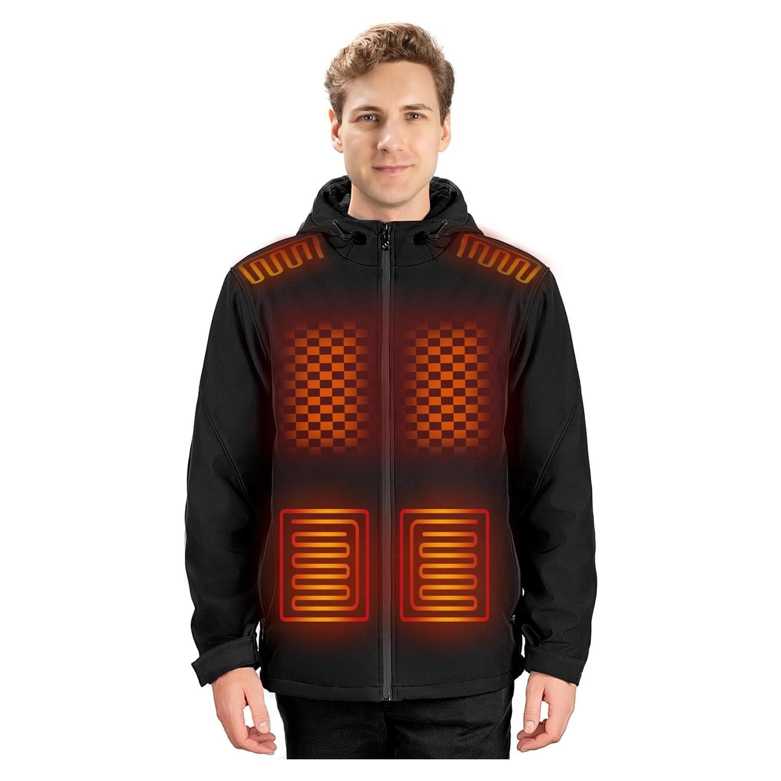 Chaqueta Calentada Impermeable Super Kegel para Hombres - Mediana