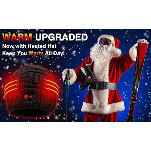 Gorro Calentado Recargable Autocastle 7.4V Hombre Mujer