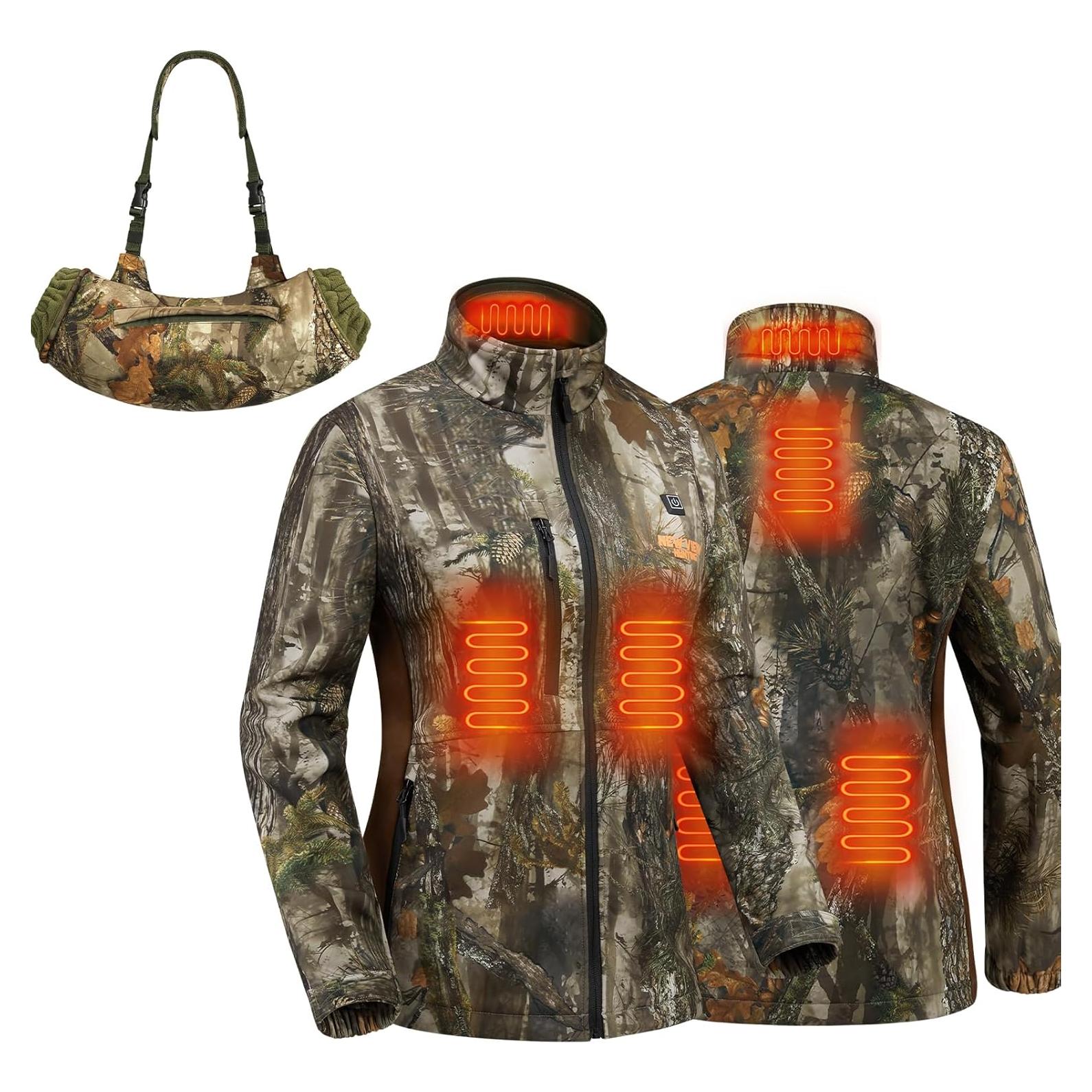 Chaqueta Calentada Camuflada New View M + Manopla Camuflada