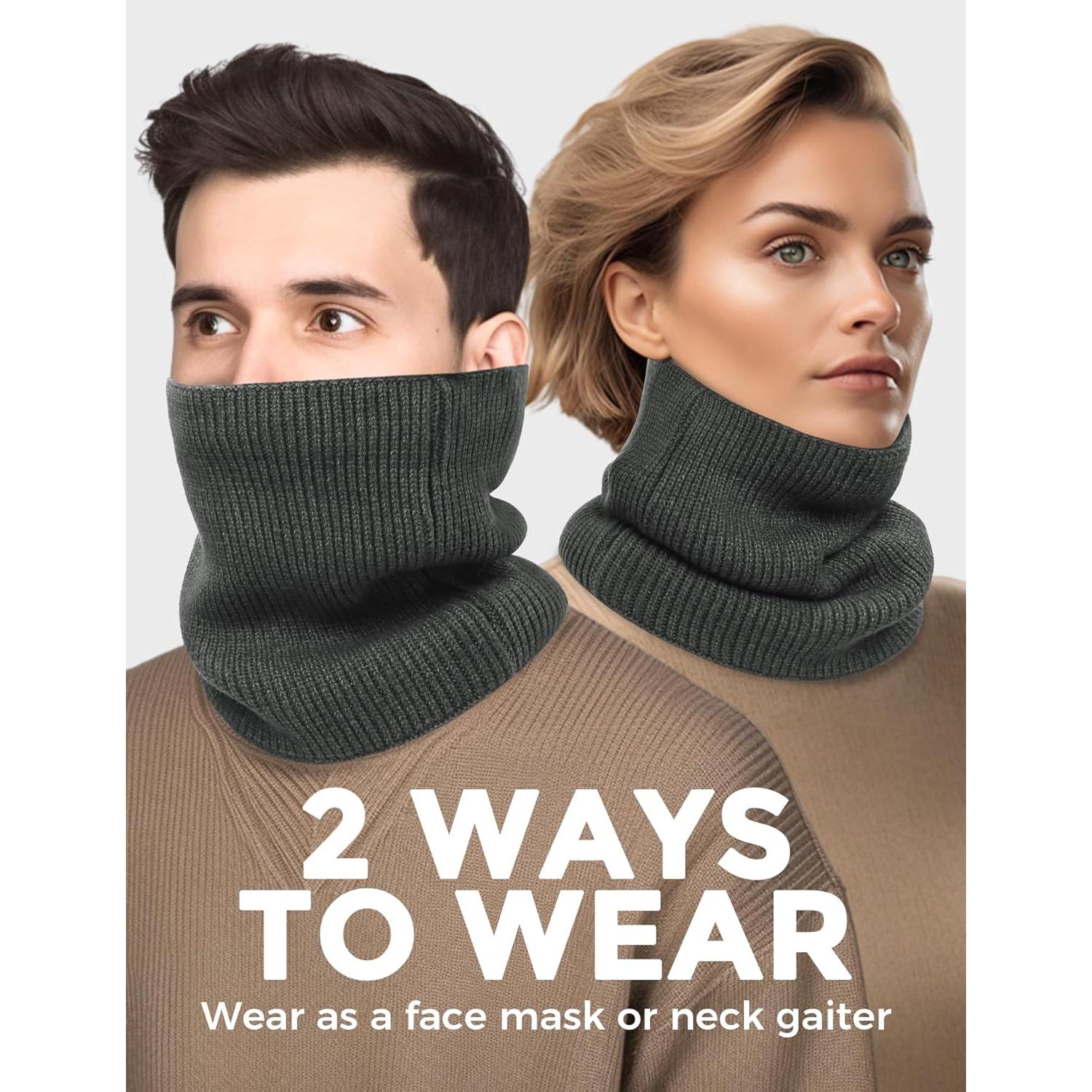 Bufanda Calentadora de Cuello Buauty para Invierno - Gris