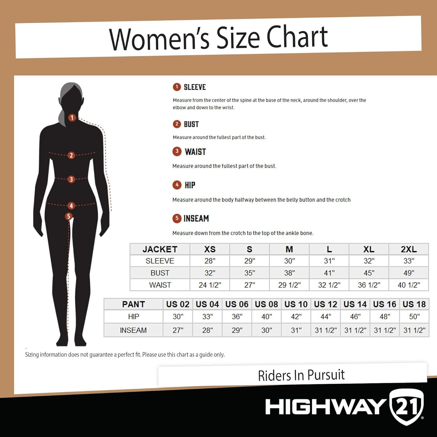 Chaqueta de Motociclista de Cuero Highway 21 para Mujer - Negra