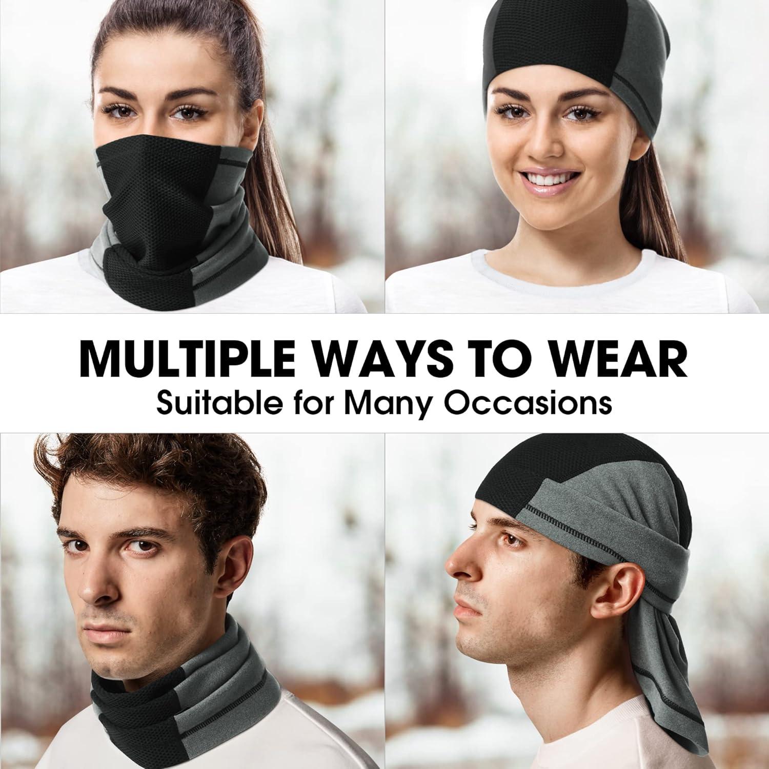 Calentador de Cuello AIWOLU Windproof Polar para Climas Fríos