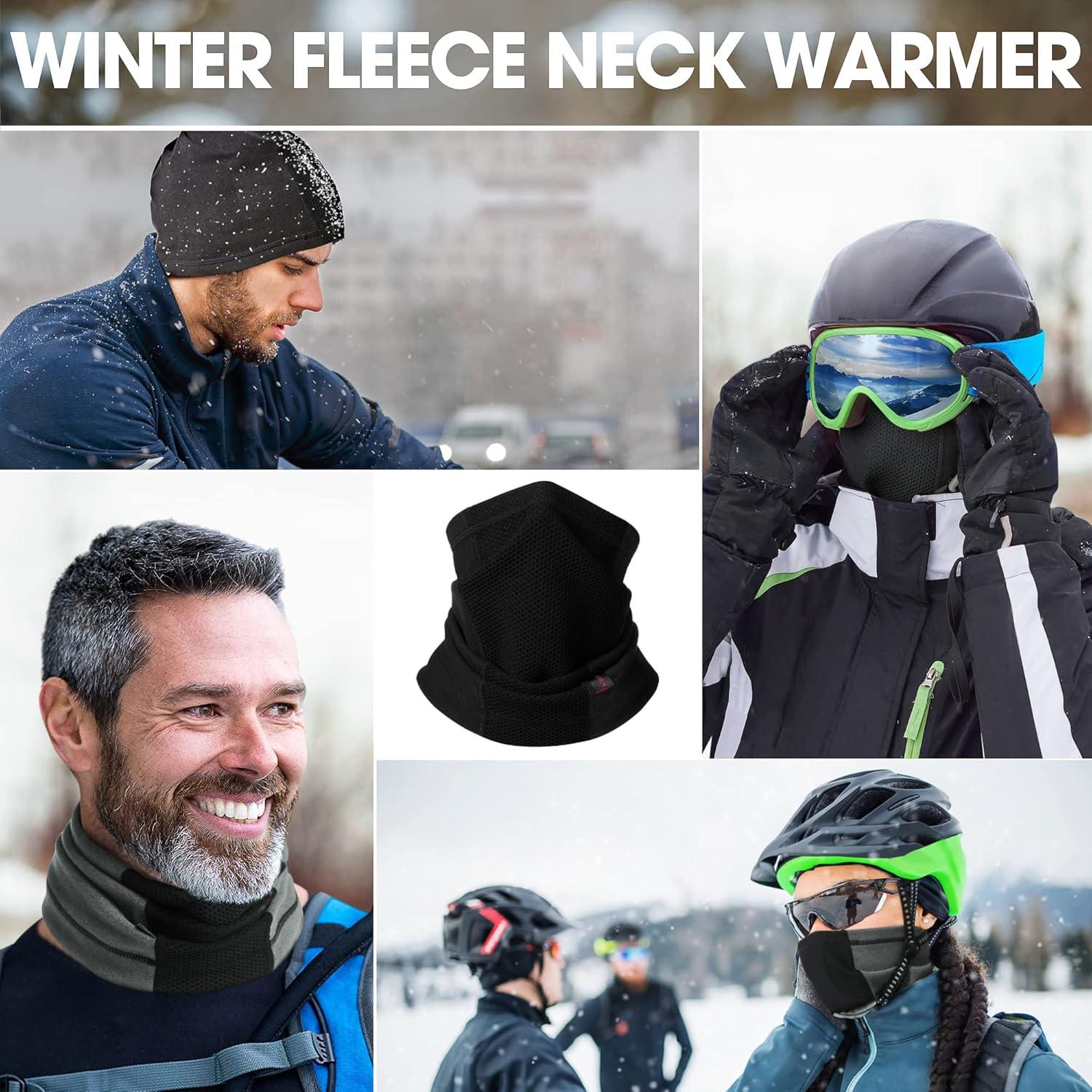 Calentador de Cuello AIWOLU Windproof Polar para Climas Fríos