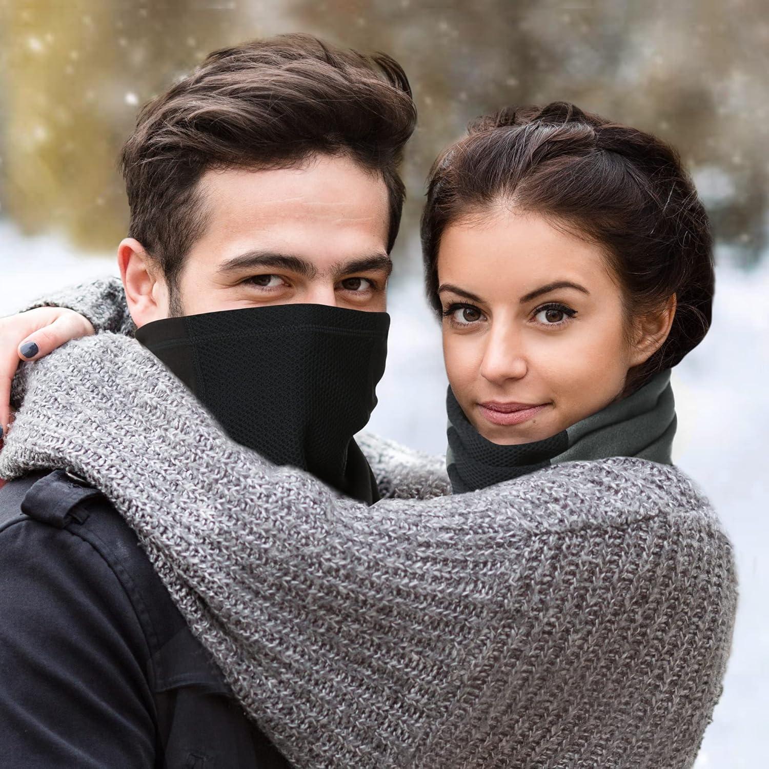 Calentador de Cuello AIWOLU Windproof Polar para Climas Fríos