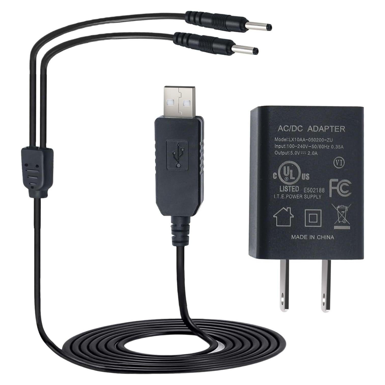 Cargador Doble USB-DC 8.4V AIZYSY para Guantes y Calcetines Térmicos