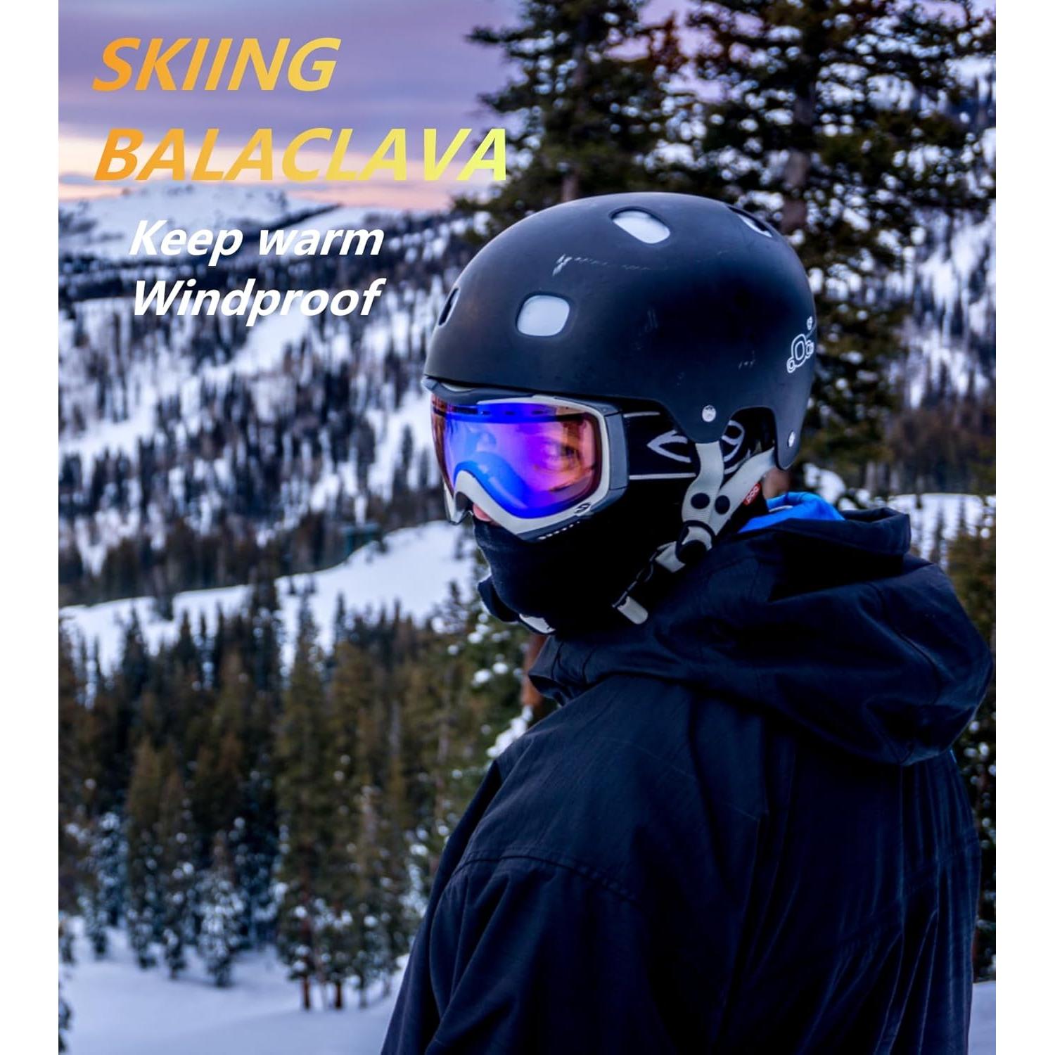 Kewig Balaclava Térmica para Esquí y Ciclismo - Negro