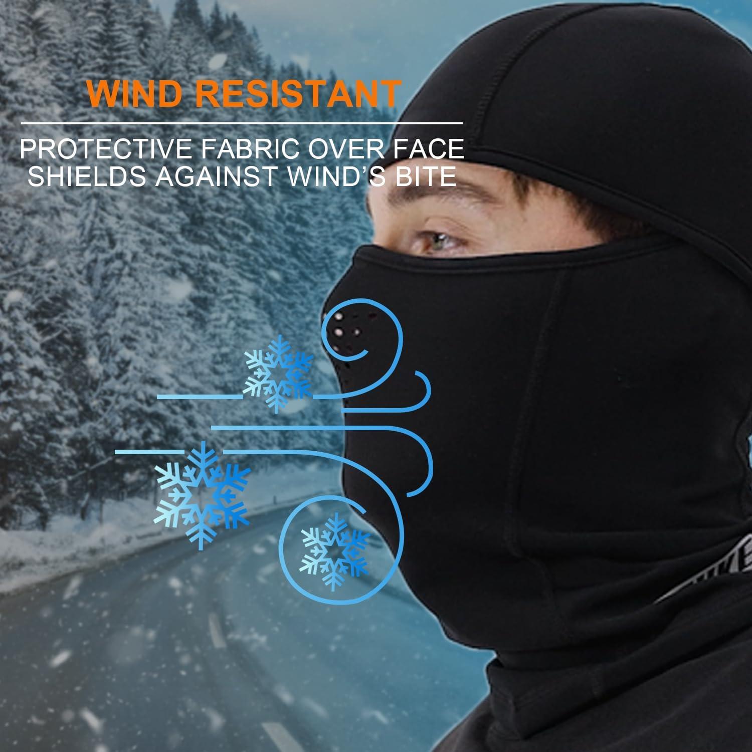 Máscara Balaclava Unisex Souke Sports Negra Invierno