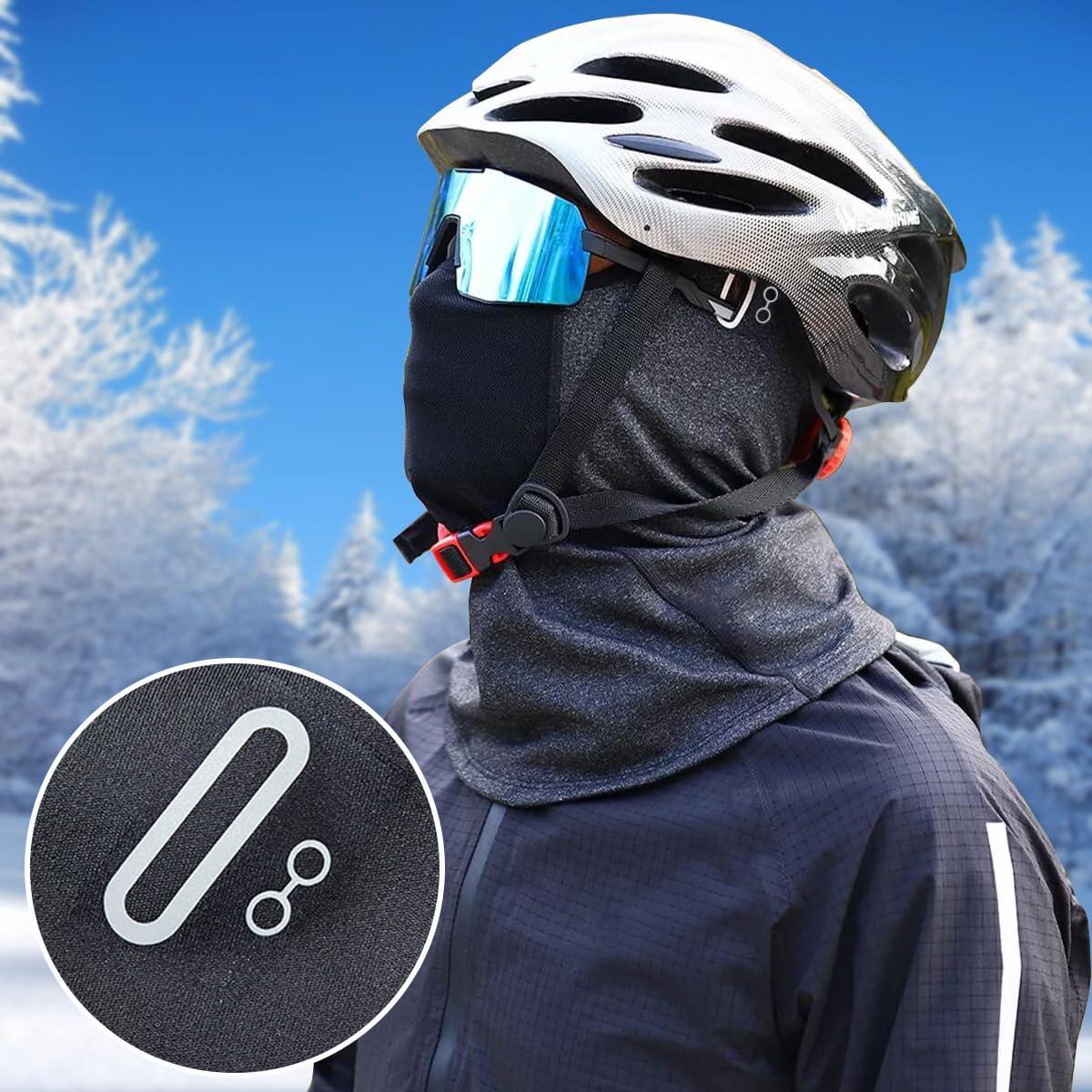Máscara Balaclava Térmica Voofly para Invierno - Unisex, Negro