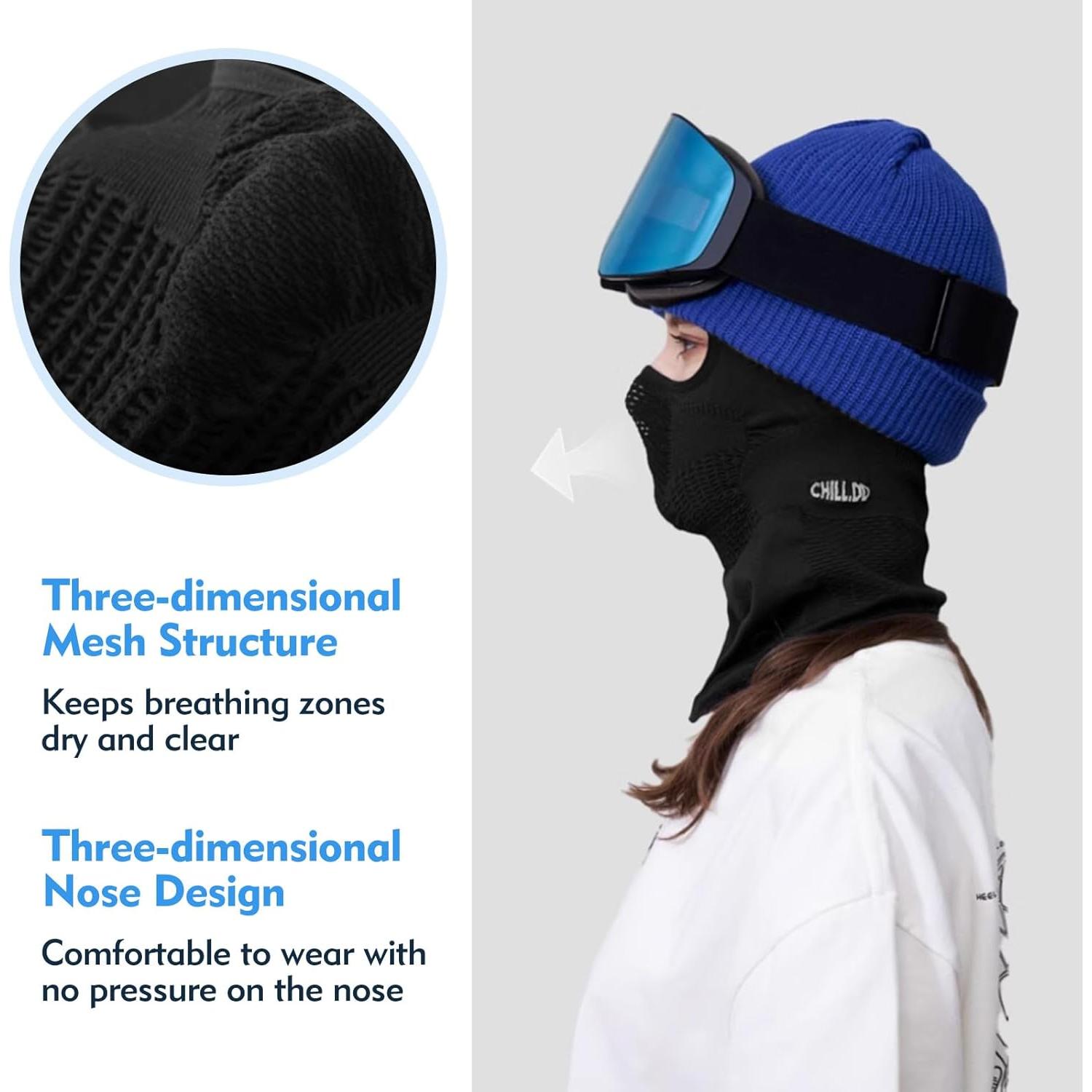Máscara de Esquí Koppop Térmica Unisex - Balaclava Completa
