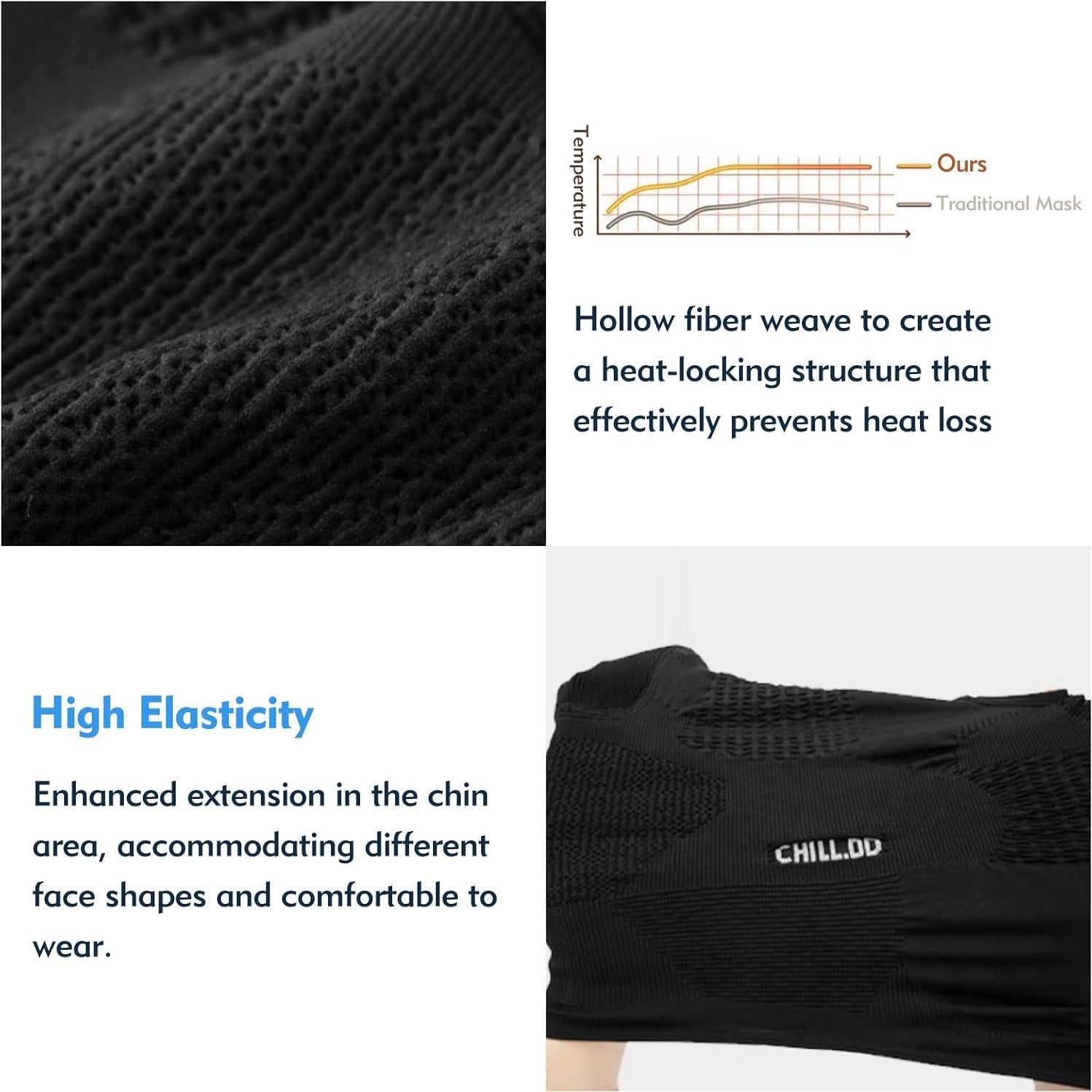 Máscara de Esquí Koppop Térmica Unisex - Balaclava Completa