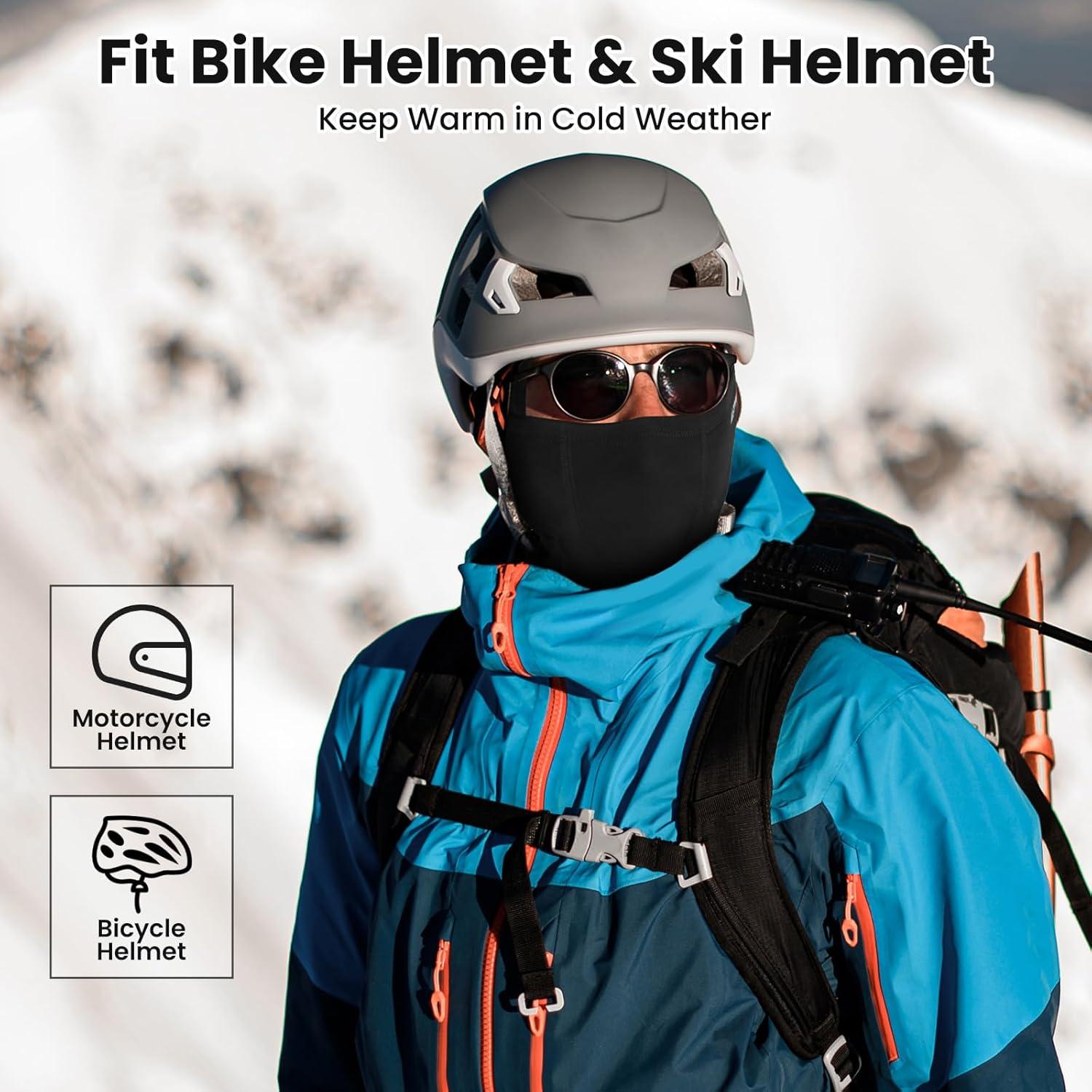 Máscara Balaclava Meitward para Esquí y Motocicleta - Negro