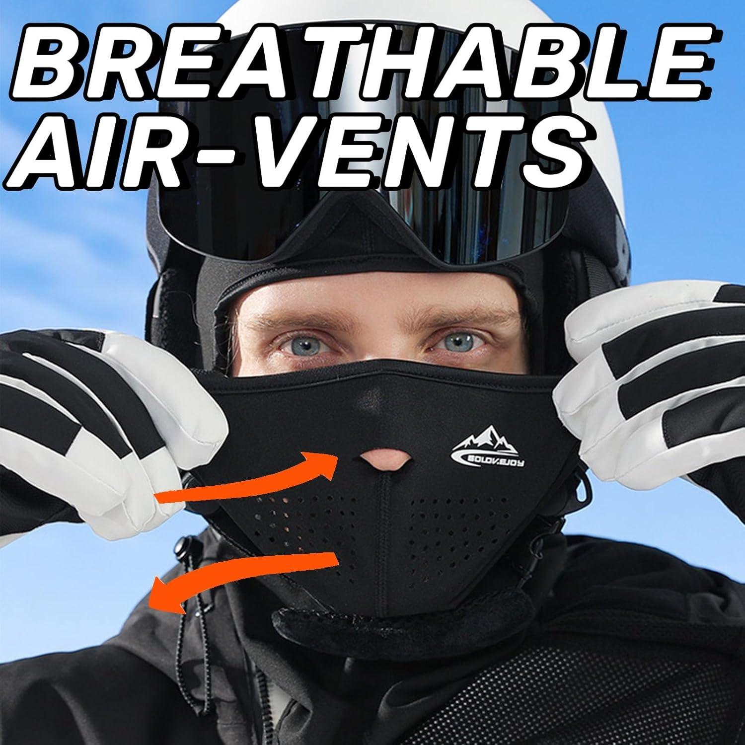 Mascarilla Balaclava Magnemask Térmica Negra a Prueba de Viento