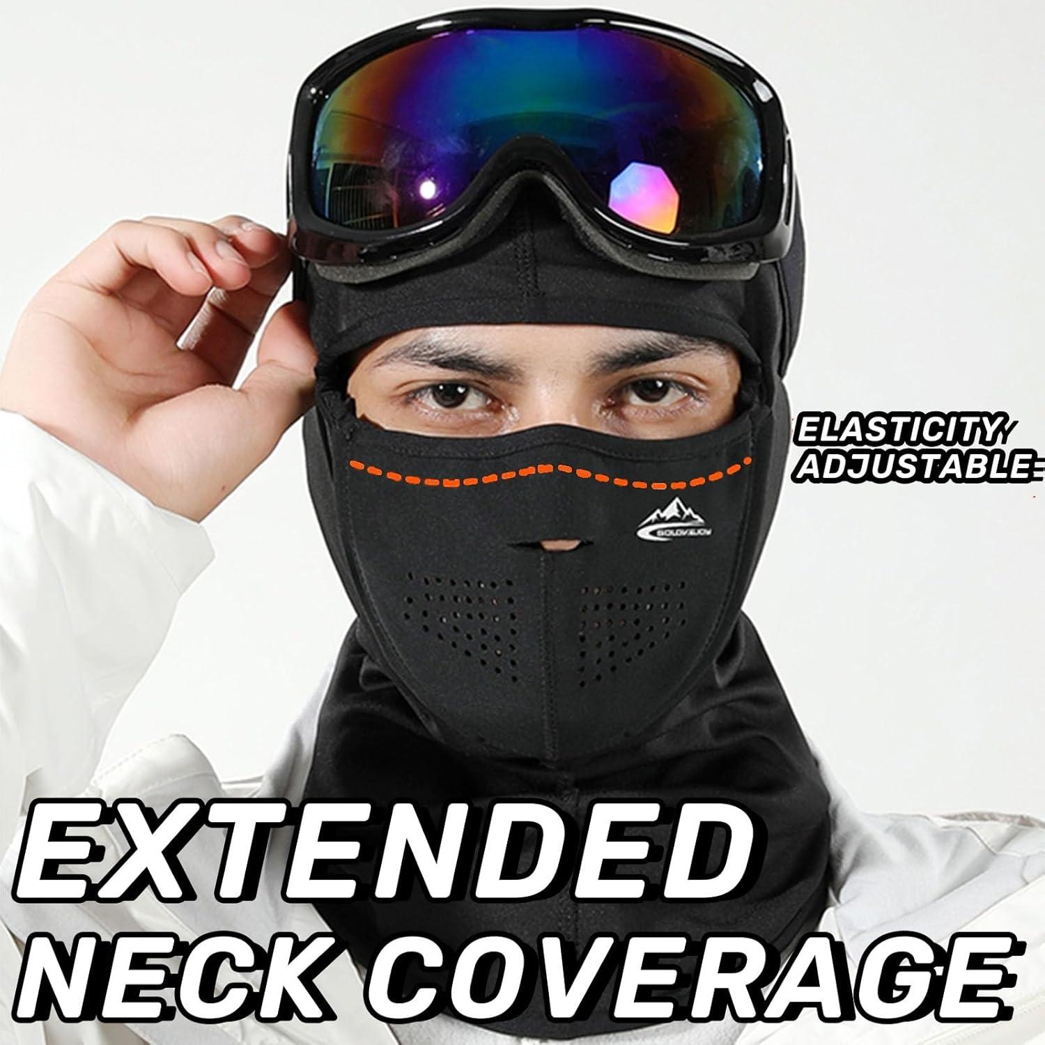 Mascarilla Balaclava Magnemask Térmica Negra a Prueba de Viento