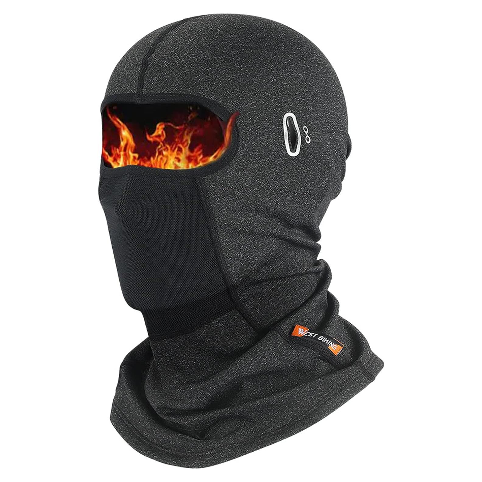 Pasamontañas Térmico Invierno Hombre Gris - A Prueba de Viento