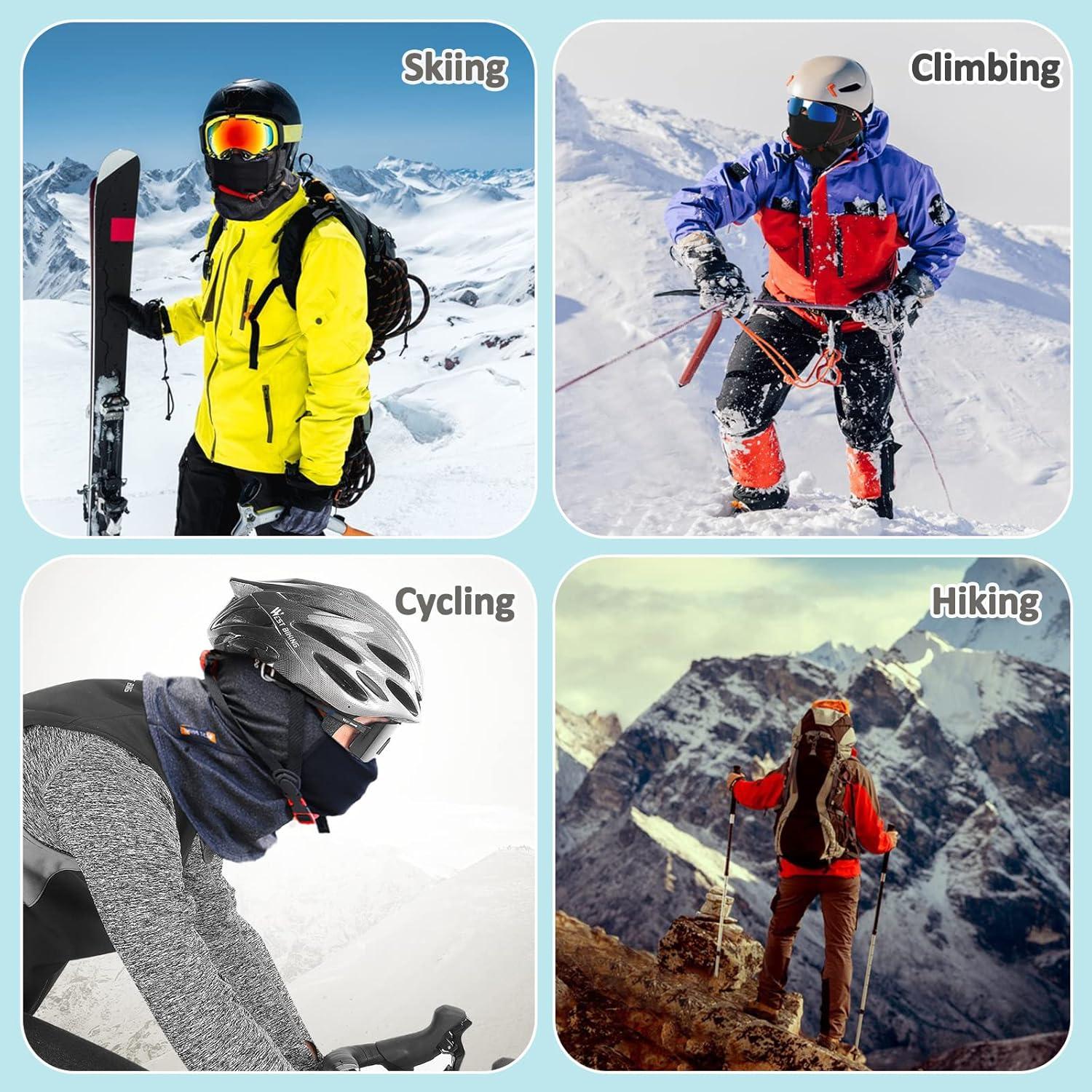 Pasamontañas Térmico Invierno Hombre Gris - A Prueba de Viento