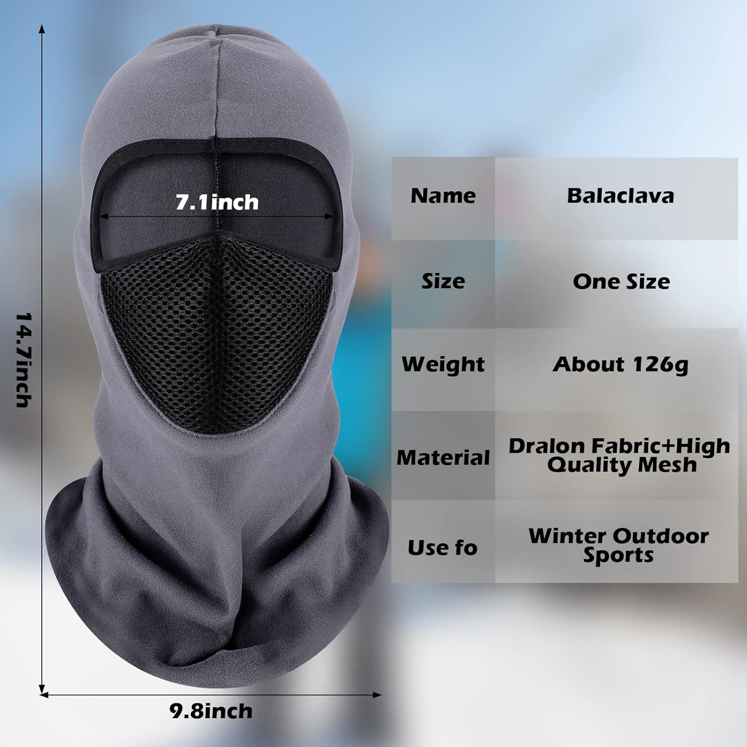 Máscara de Esquí Newcotte 2 Pcs Térmica Polar A Prueba de Viento