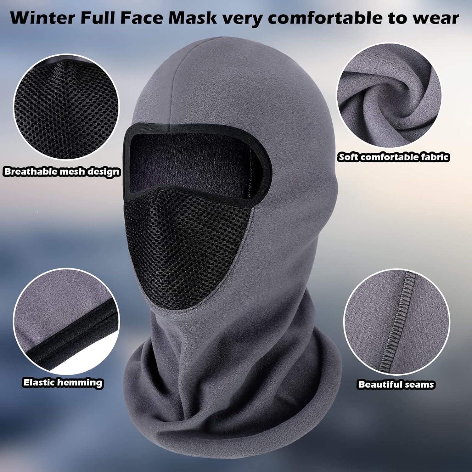 Máscara de Esquí Newcotte 2 Pcs Térmica Polar A Prueba de Viento