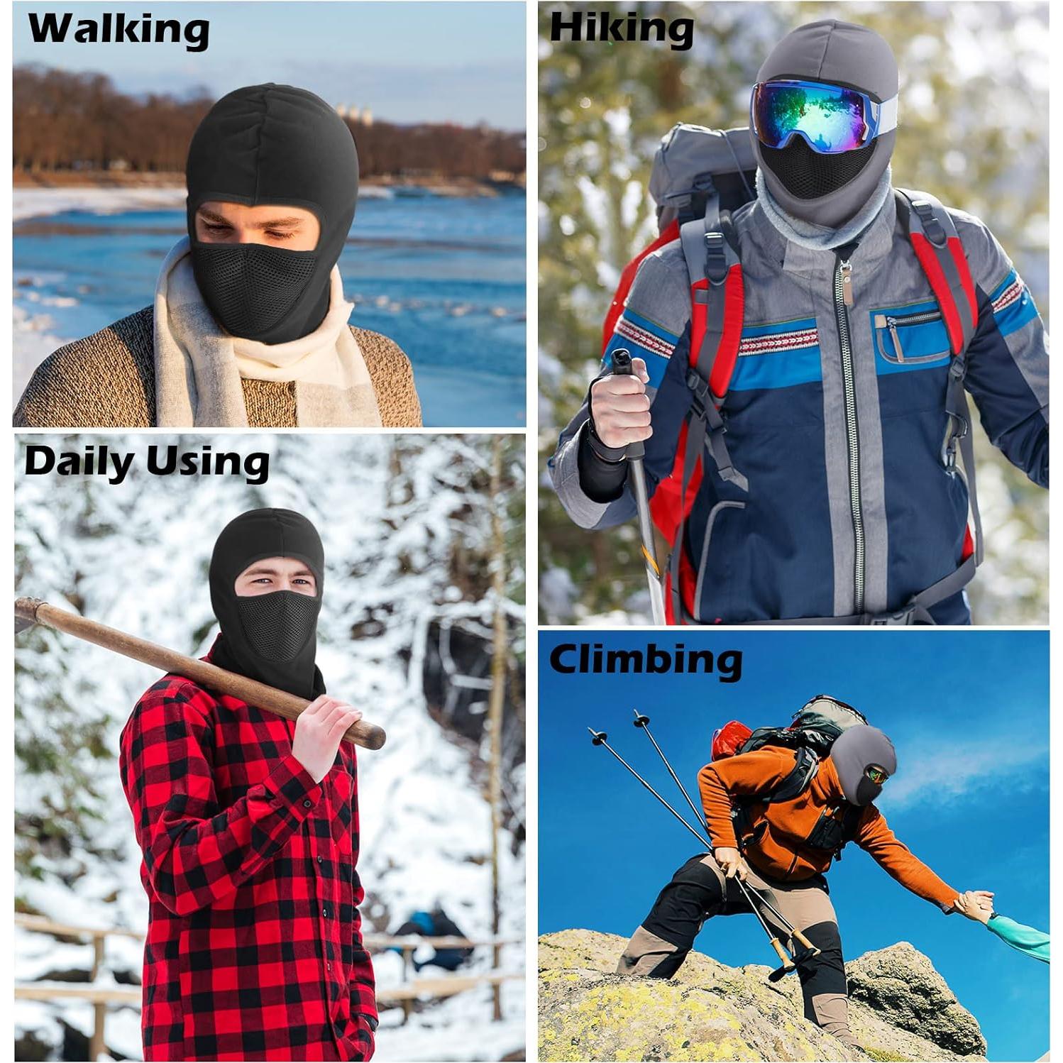 Máscara de Esquí Newcotte 2 Pcs Térmica Polar A Prueba de Viento