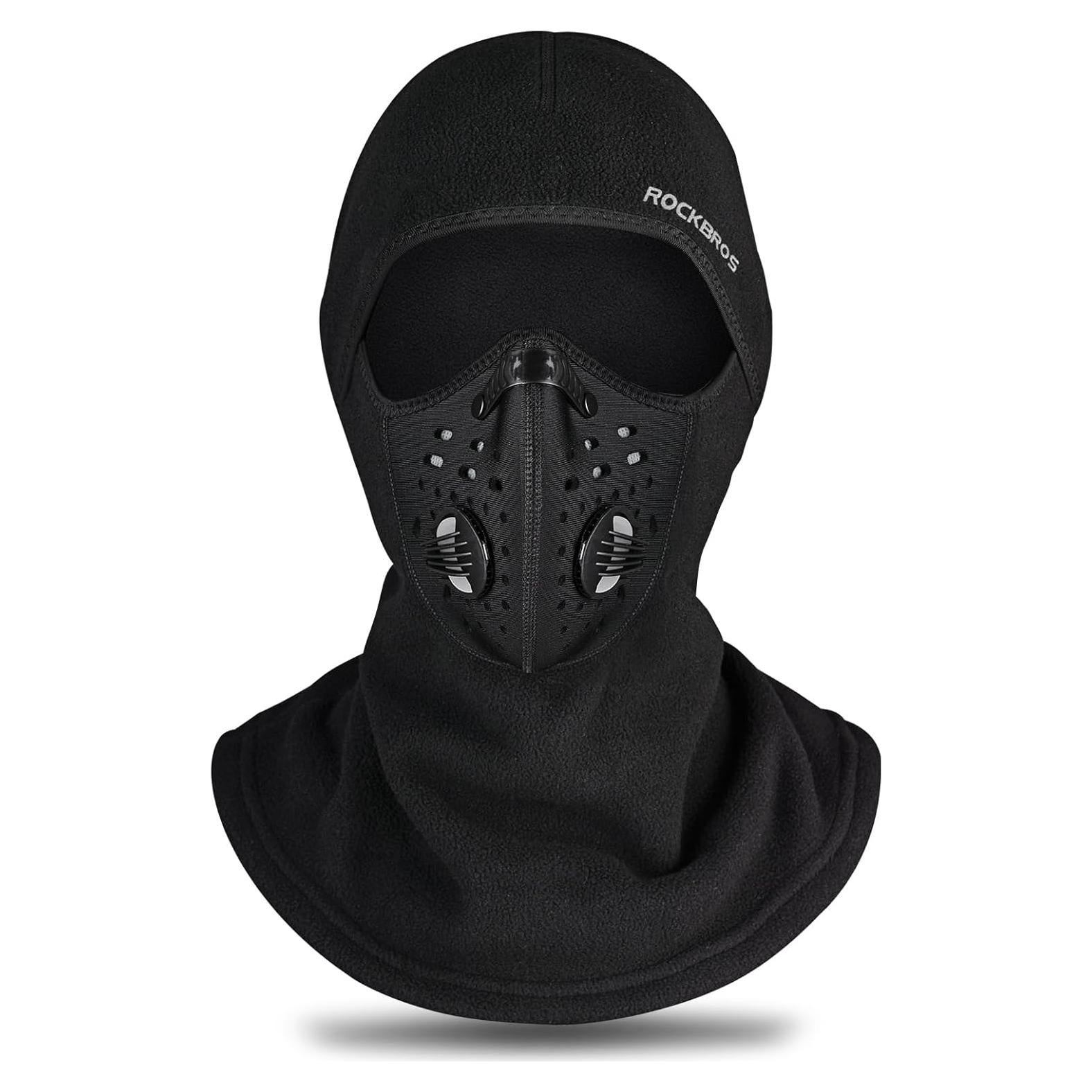 Máscara Balaclava Térmica ROCKBROS Unisex Negro Oscuro