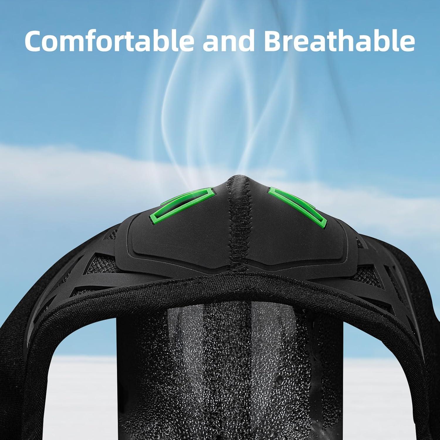 Máscara Balaclava Térmica ROCKBROS Unisex Negro Oscuro