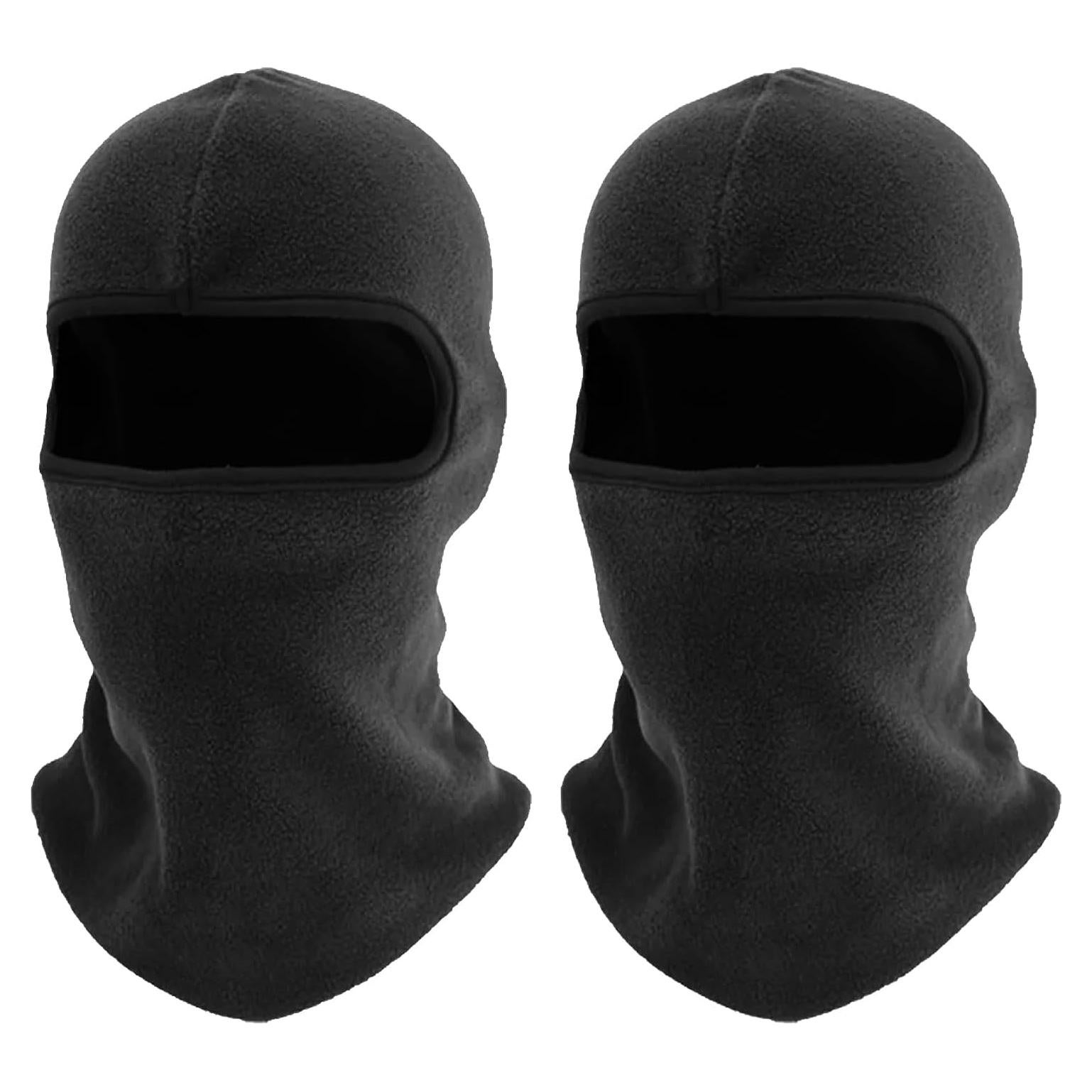 Pasamontañas de Invierno Unisex Negro - Protección Térmica y a Prueba de Viento