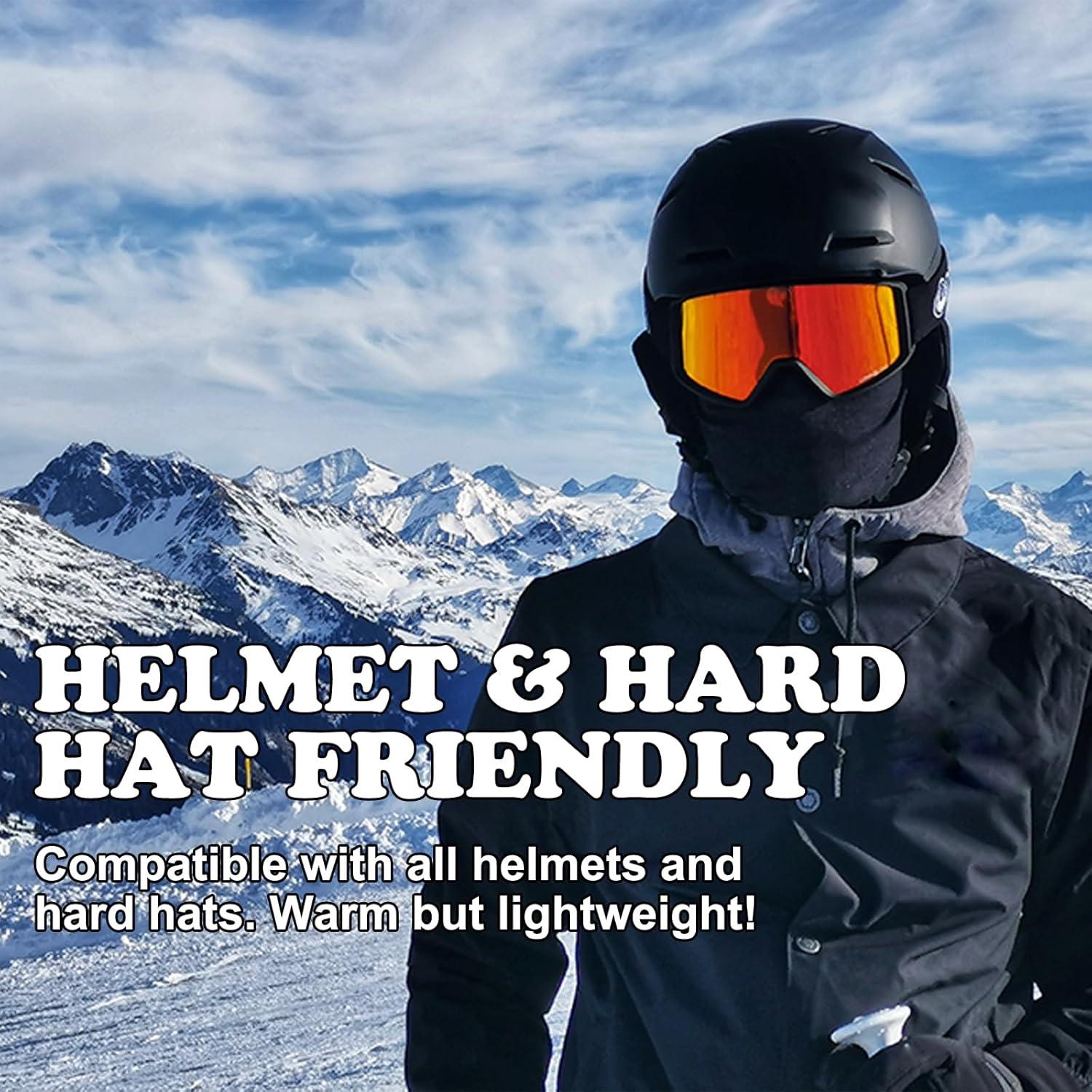 Pasamontañas de Invierno Unisex Negro - Protección Térmica y a Prueba de Viento