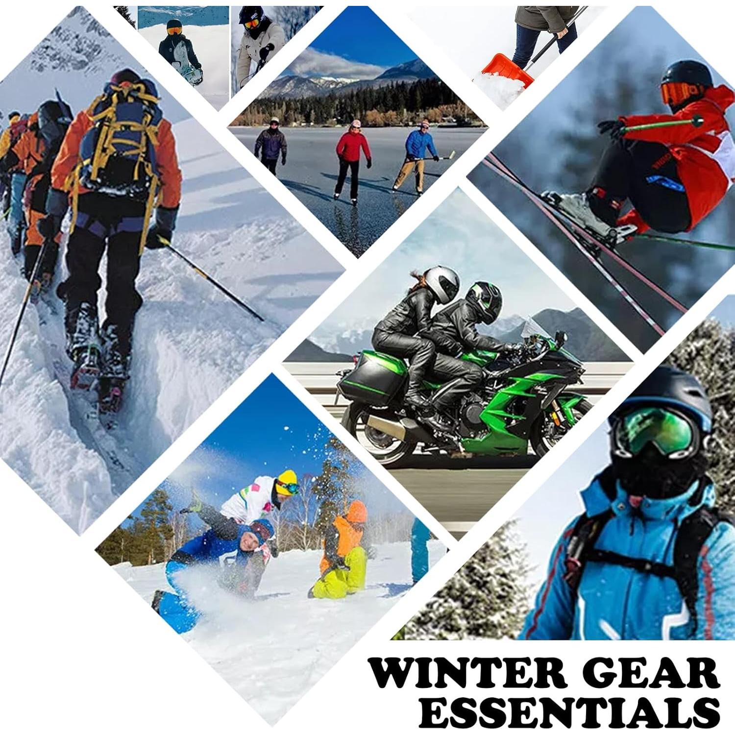 Pasamontañas de Invierno Unisex Negro - Protección Térmica y a Prueba de Viento