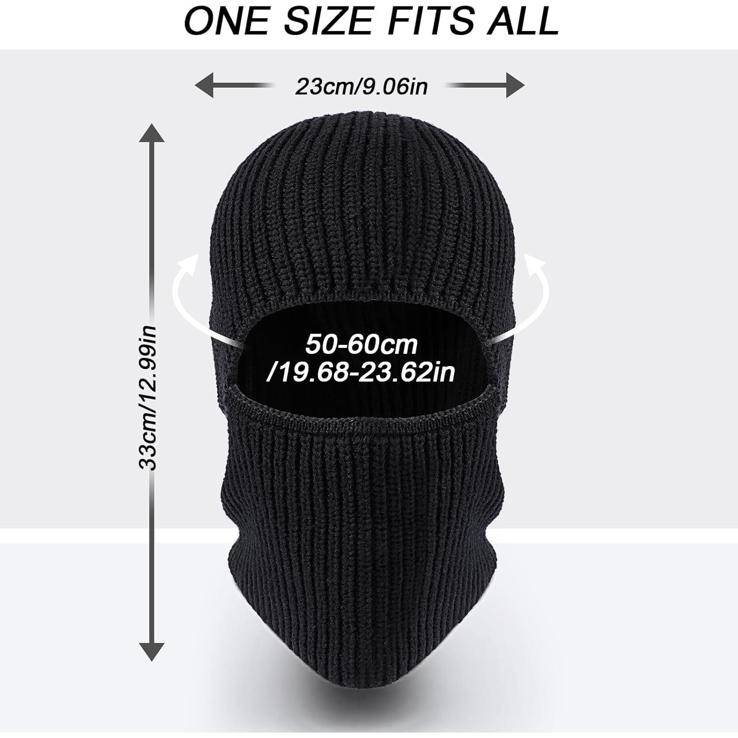 Balaclava Esquí TAGVO Negra - Gorro Térmico Multifuncional