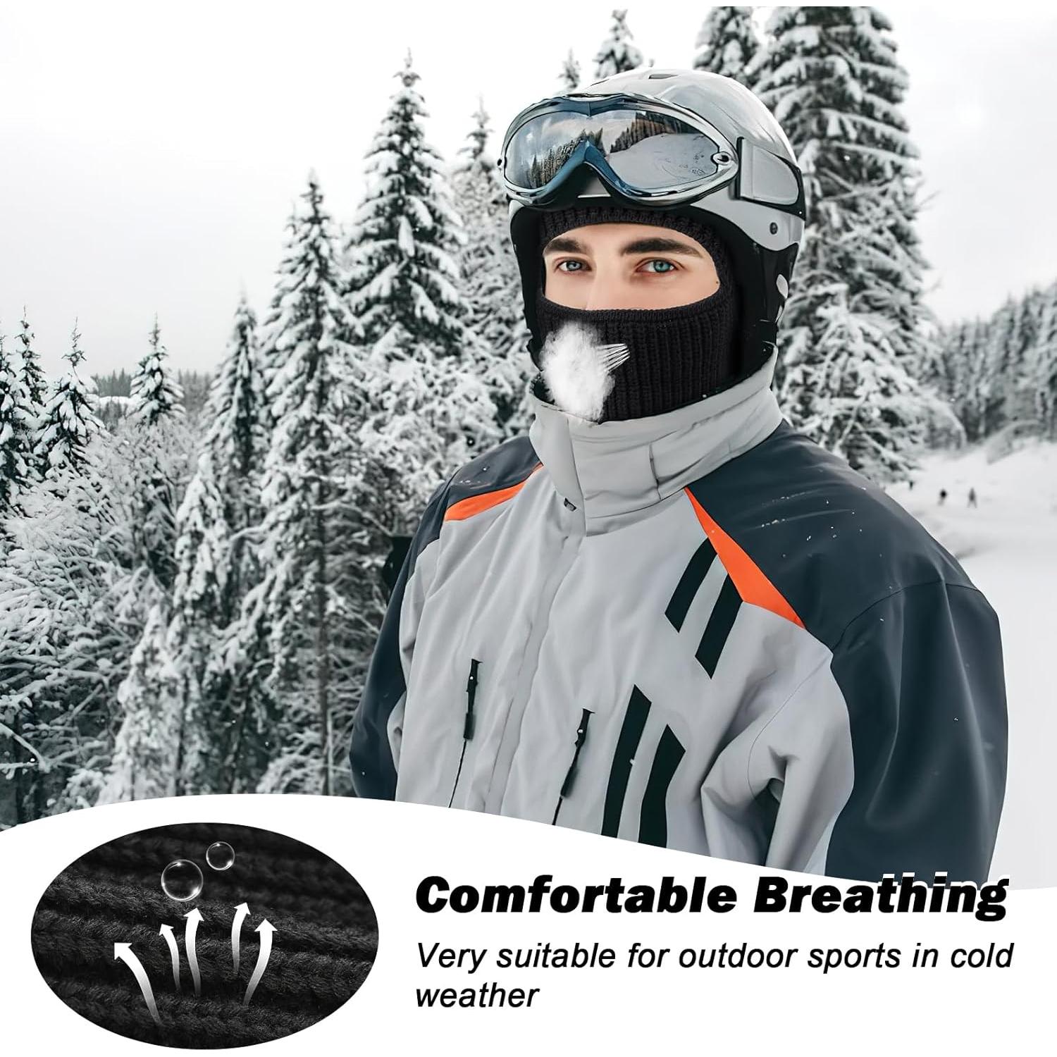 Balaclava Esquí TAGVO Negra - Gorro Térmico Multifuncional