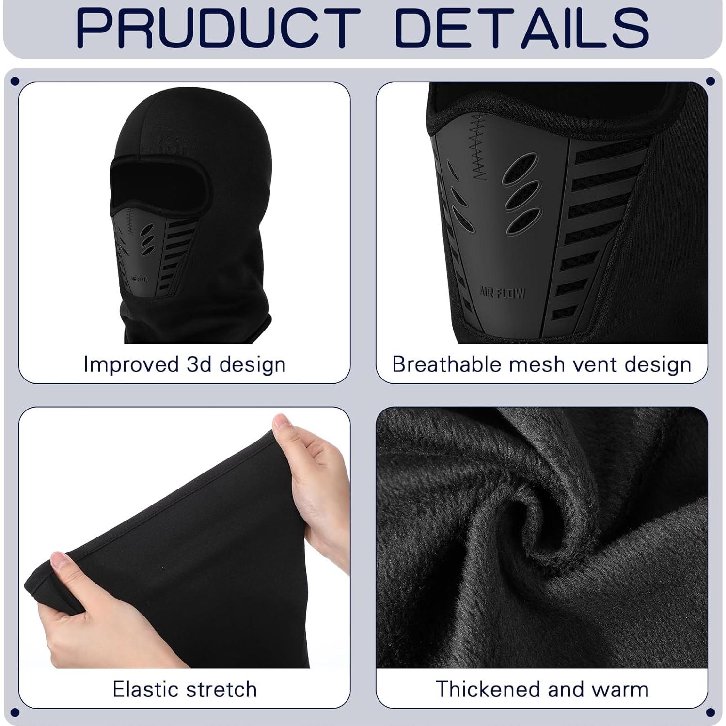 Máscara Balaclava Térmica 3D Eurzom para Esquí - Unisex