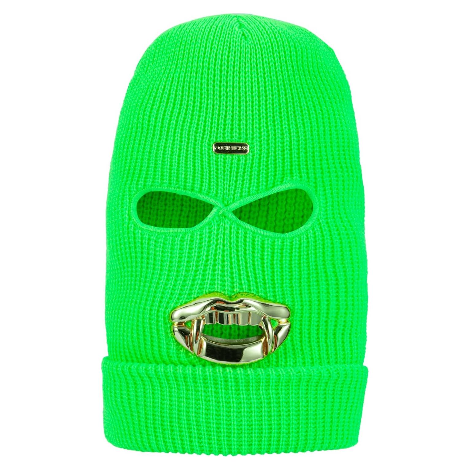 Gorro Balaclava de Lana FORKICKS Verde Talla Única para Invierno