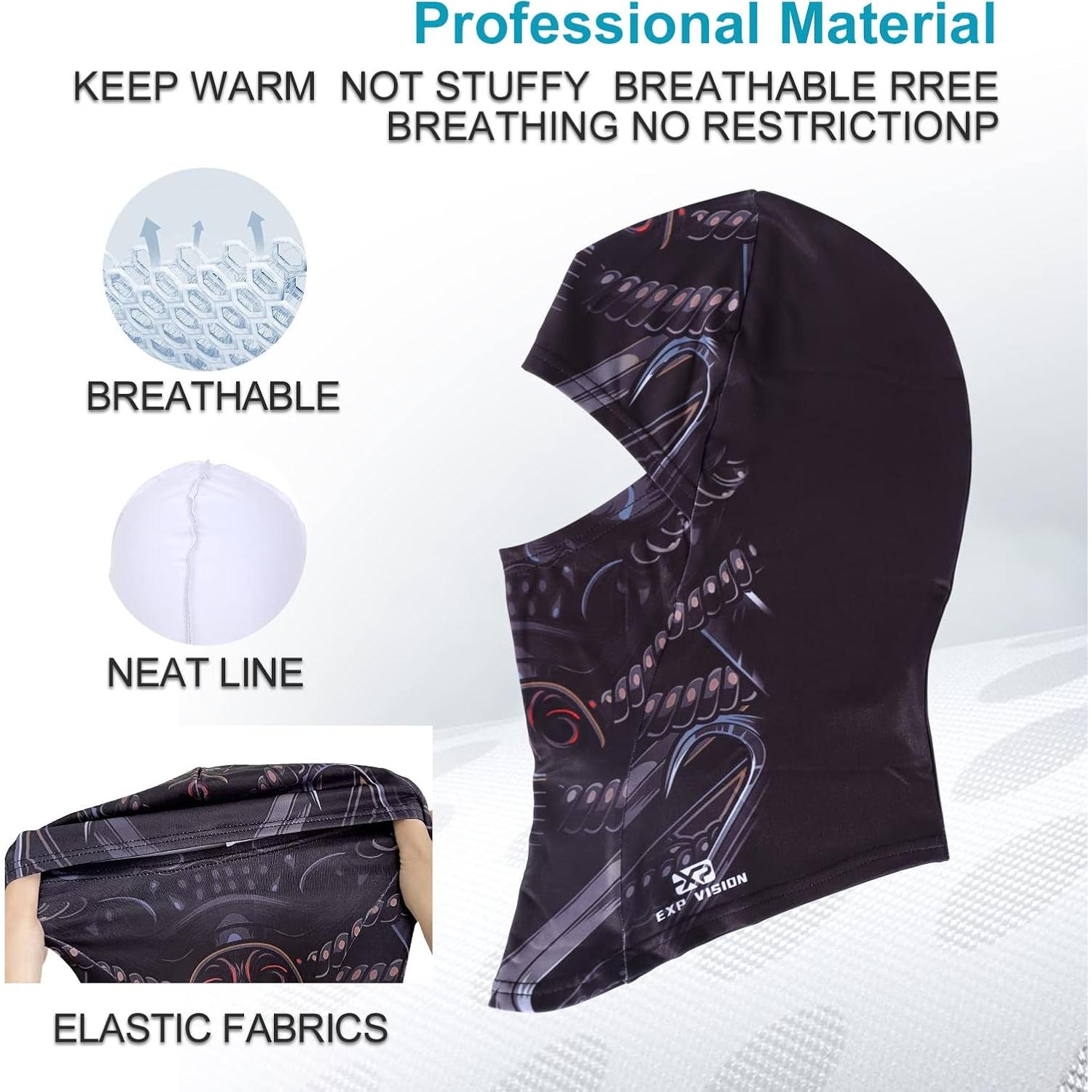 Máscara Balaclava A Prueba de Viento EXP VISION Negra