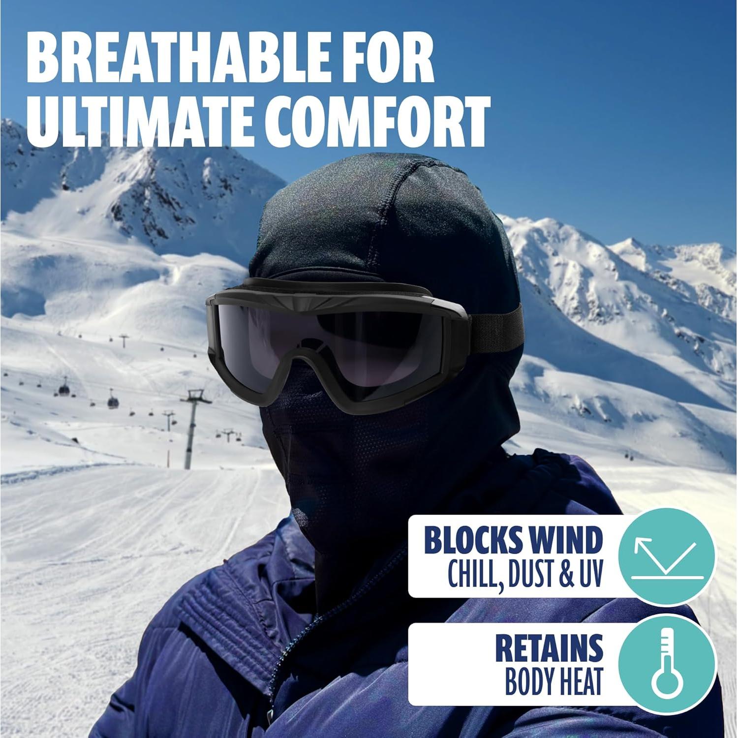 Máscara Balaclava de Invierno SUN NINJA para Esquiar y Ciclismo