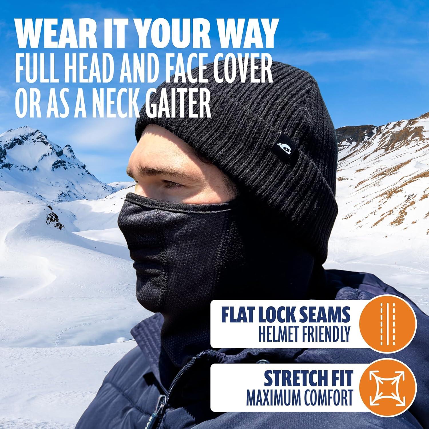 Máscara Balaclava de Invierno SUN NINJA para Esquiar y Ciclismo