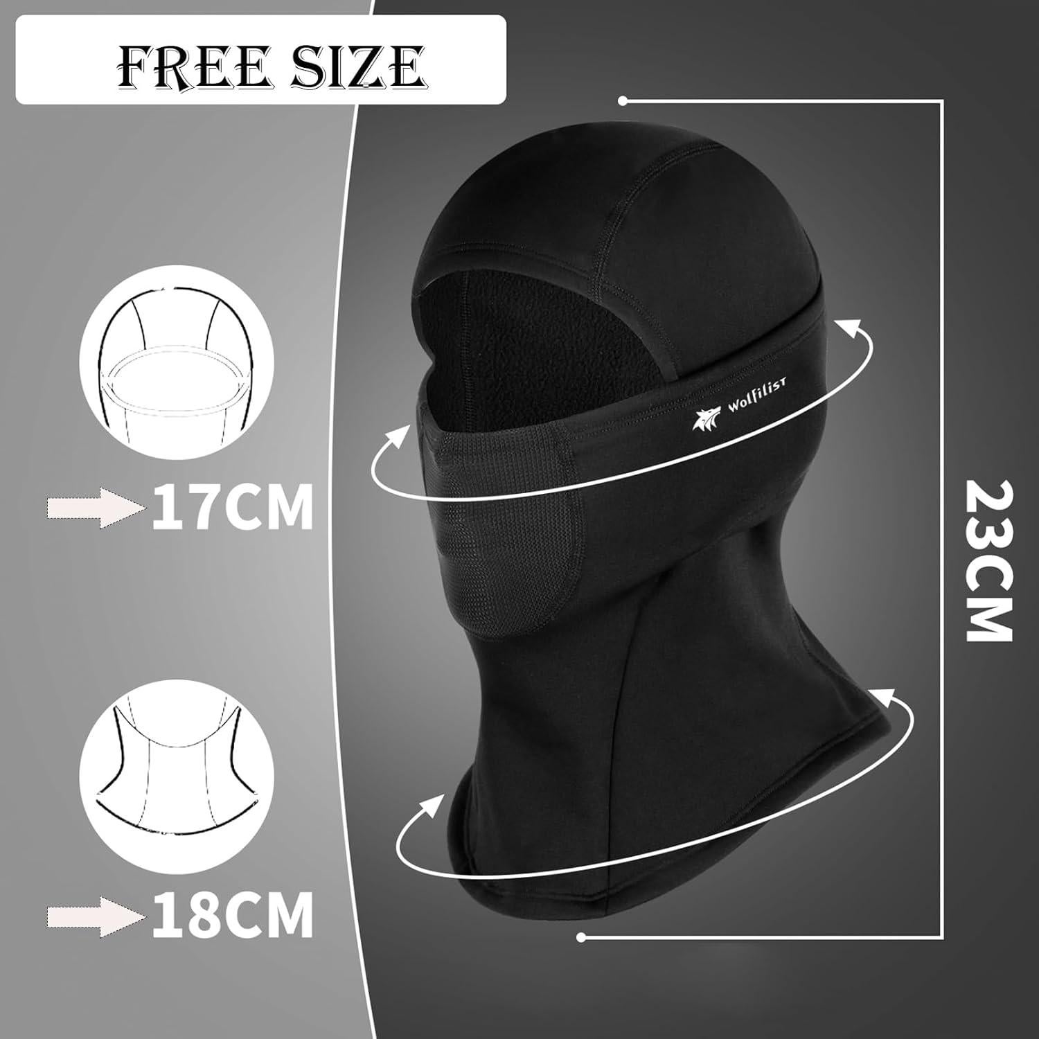 Máscara Balaclava Térmica Polar Unisex para Esquí - 1 PC