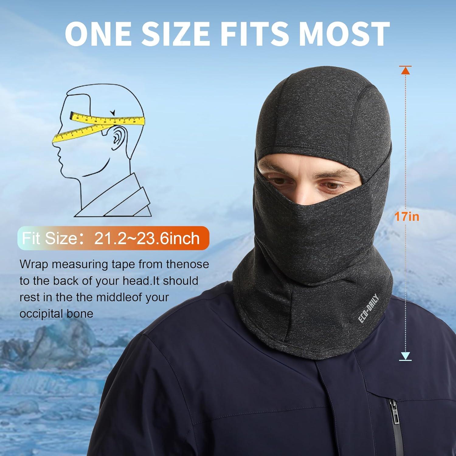 Balaclava Térmica de Invierno Eco-daily para Esquí y Ciclismo