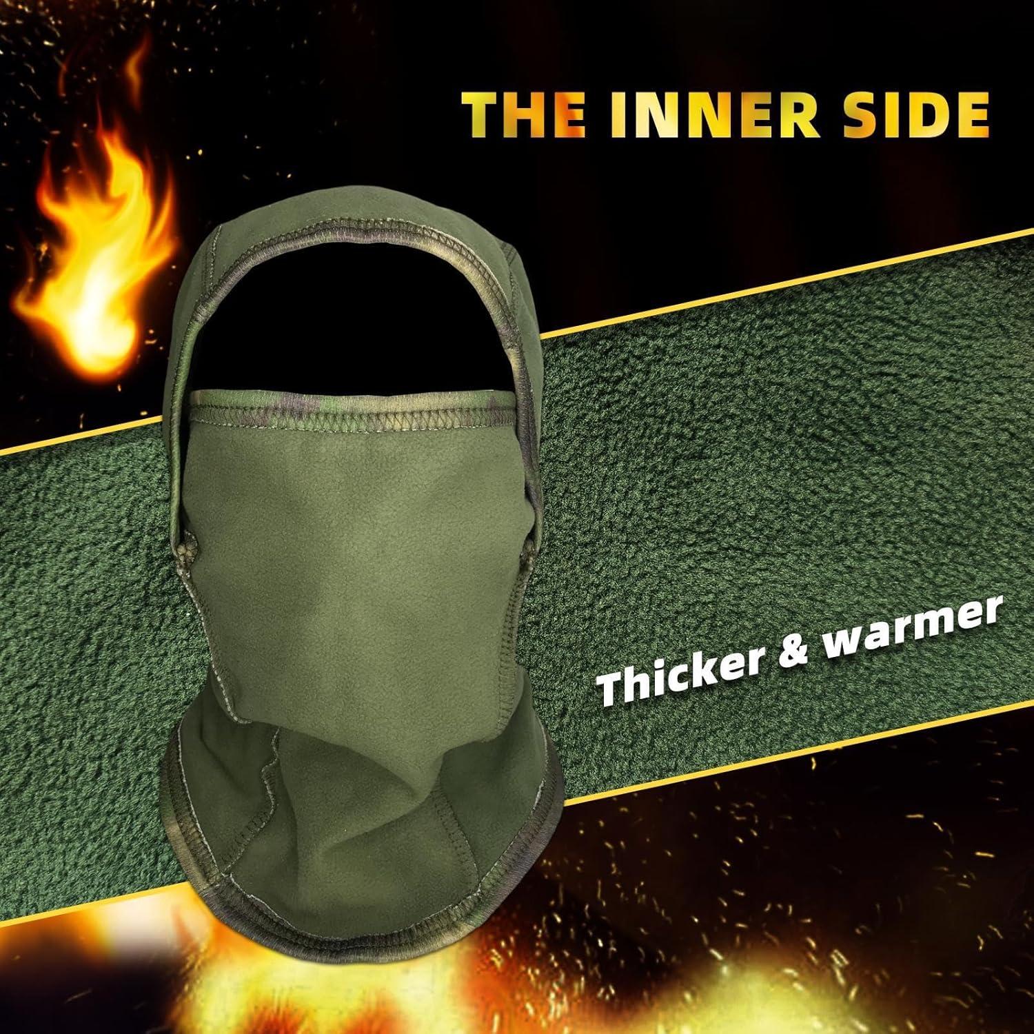 Pasamontañas Camo XY3545HS Unisex Cálido Invierno 40.64 cm