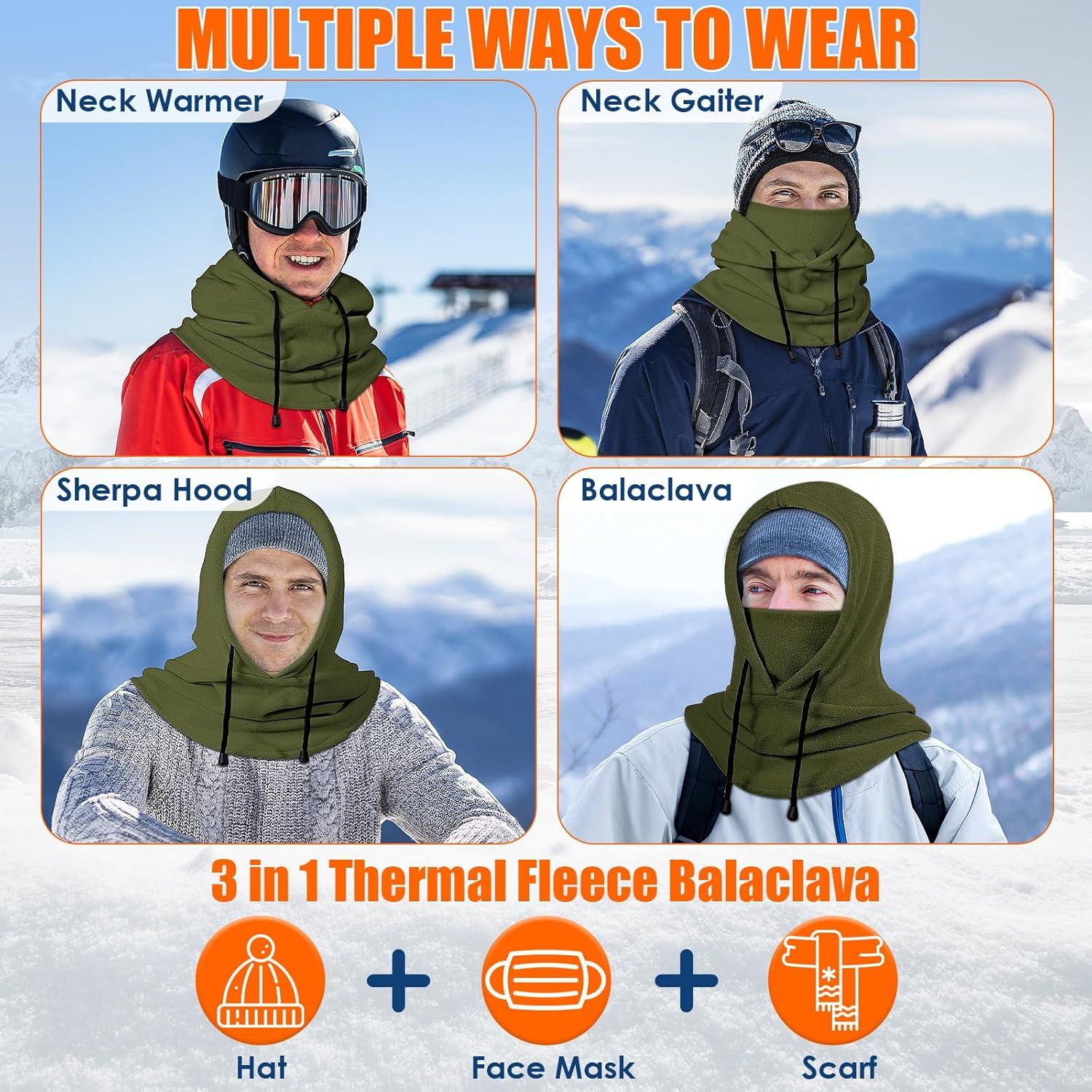 Pasamontañas de Invierno Finvizo Forro Polar Ajustable