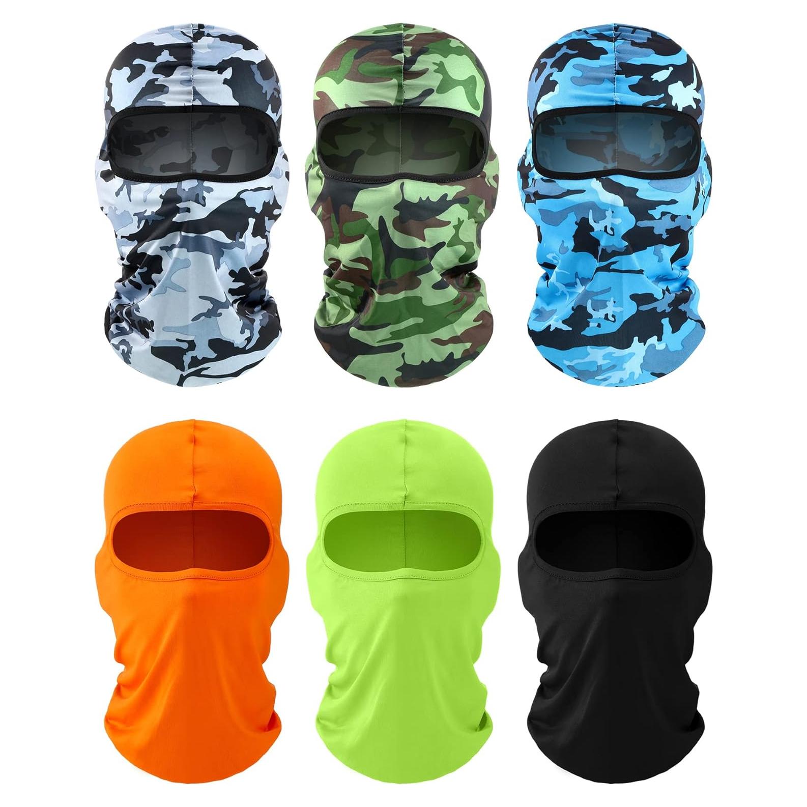 SATINIOR 6 Pcs Balaclava de Esquí UV para Hombres y Mujeres