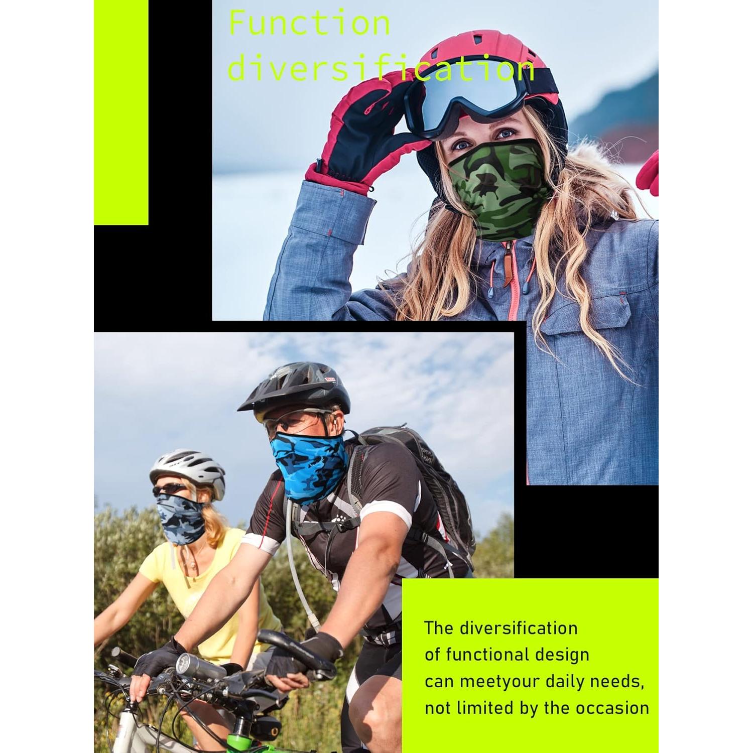 SATINIOR 6 Pcs Balaclava de Esquí UV para Hombres y Mujeres