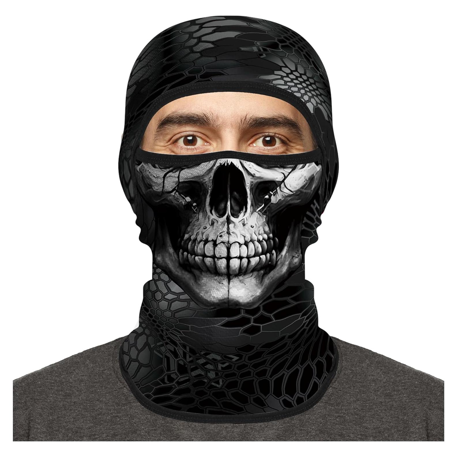 Mascarilla Balaclava Kiyrnie Calavera 10 para Motociclismo y Ciclismo