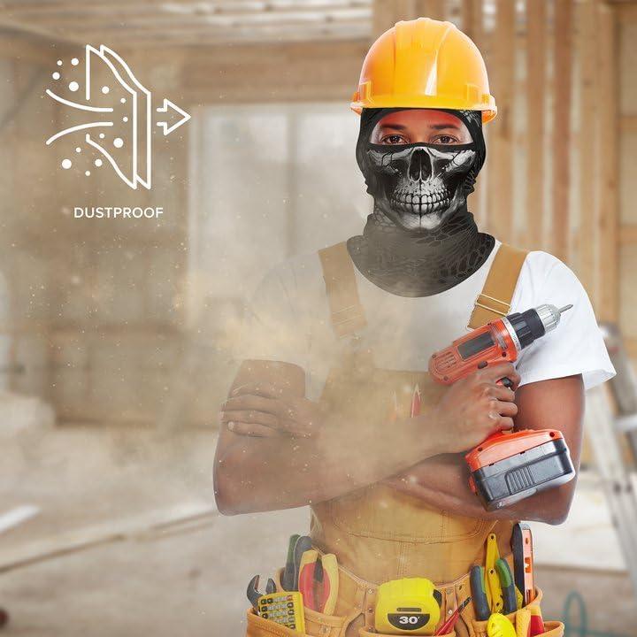 Mascarilla Balaclava Kiyrnie Calavera 10 para Motociclismo y Ciclismo