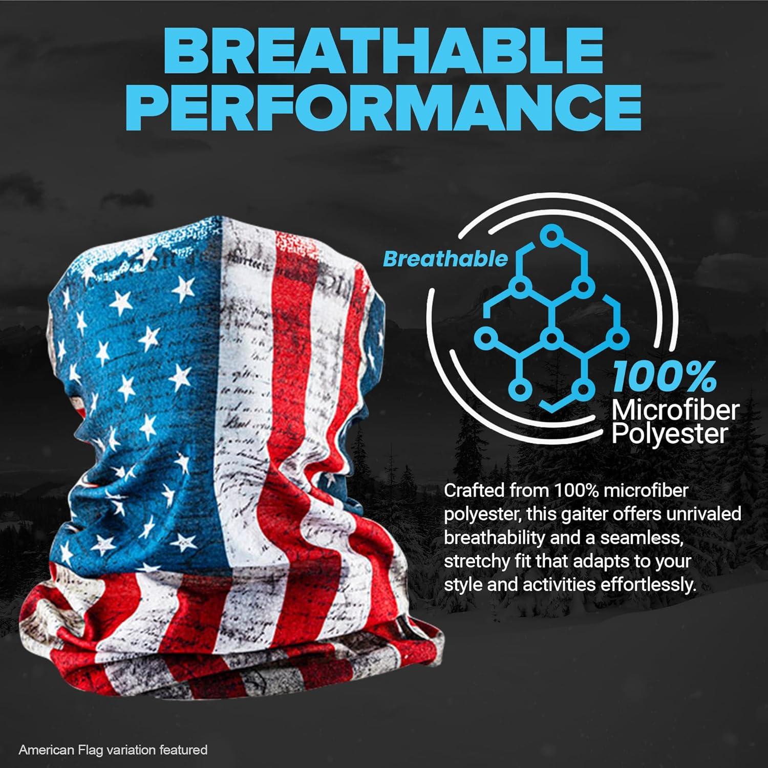 Paquete de 5 Escudos Faciales UV 30+ S A Company - Gaiter Cuello