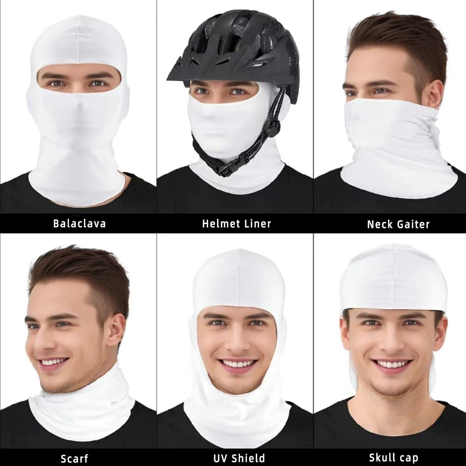 Paquete de 4 Máscaras Balaclava Ezovino Unisex para Esquí
